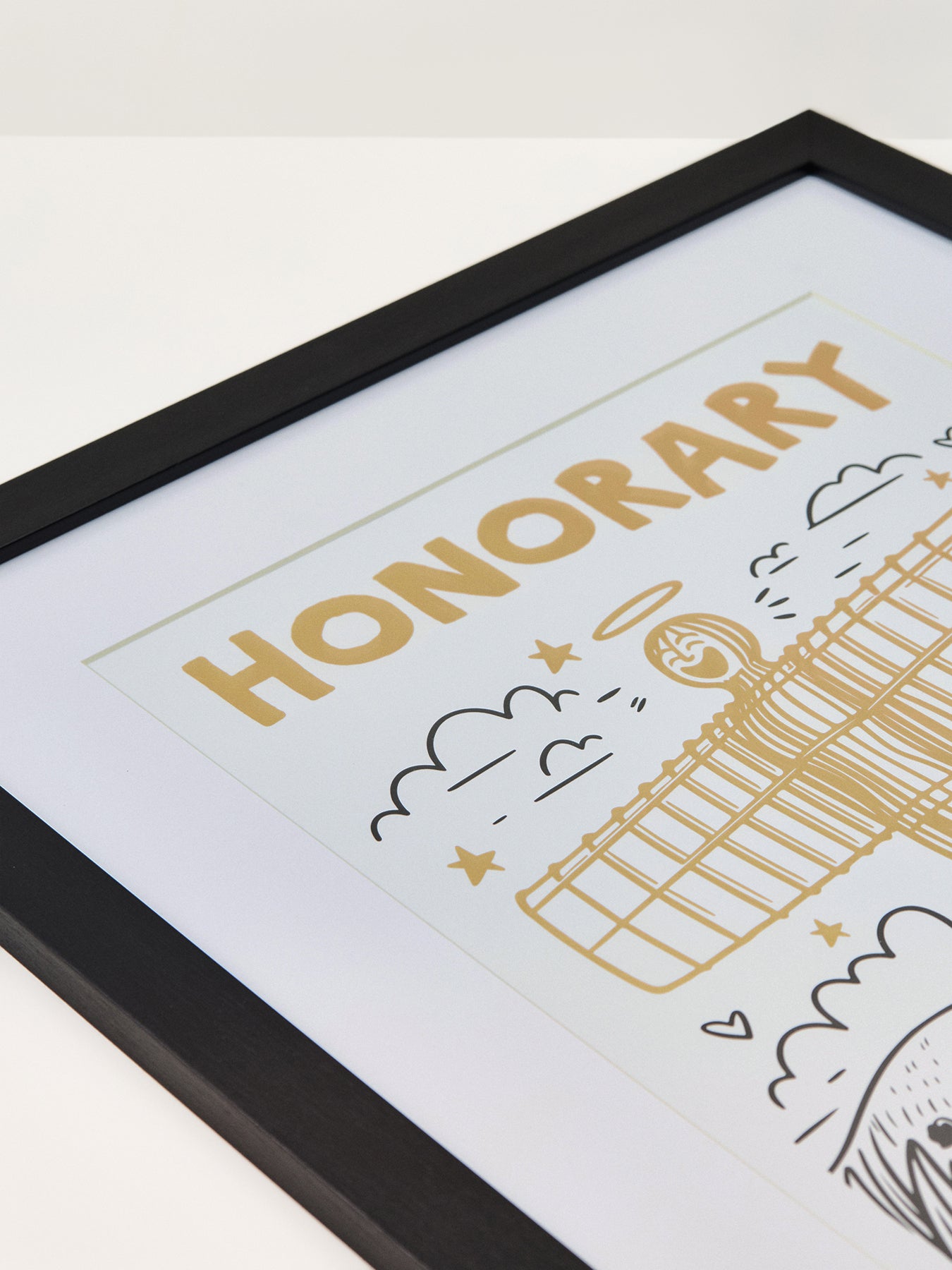 Gold Foil Framed Art Print
