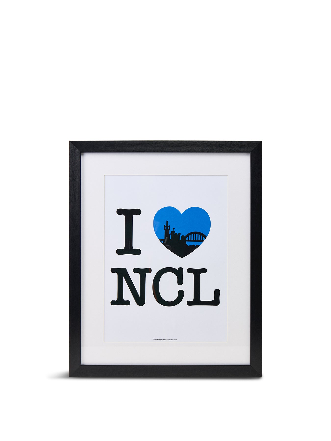 I Love NCL Framed Art Print A3