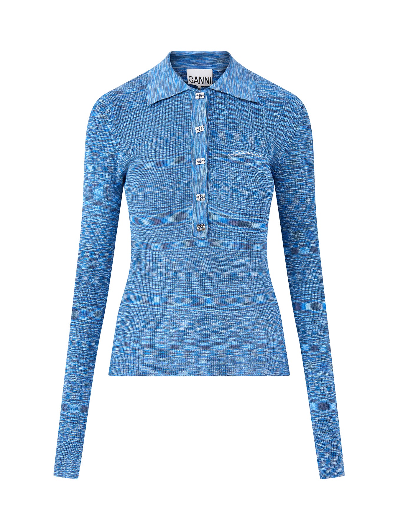 Spacedyed Polo Blissful Blue Blissful Blue