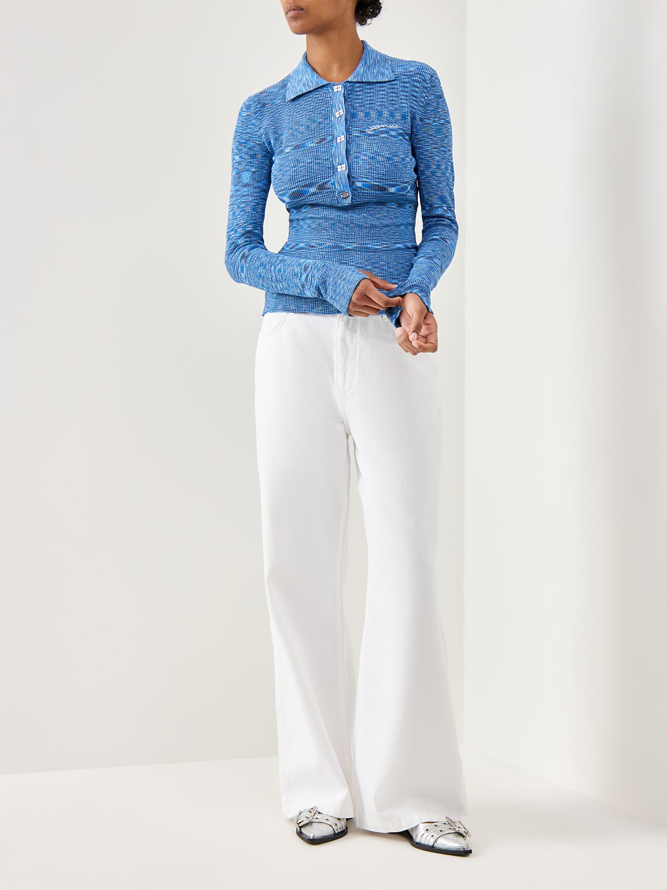 Spacedyed Polo Blissful Blue Blissful Blue