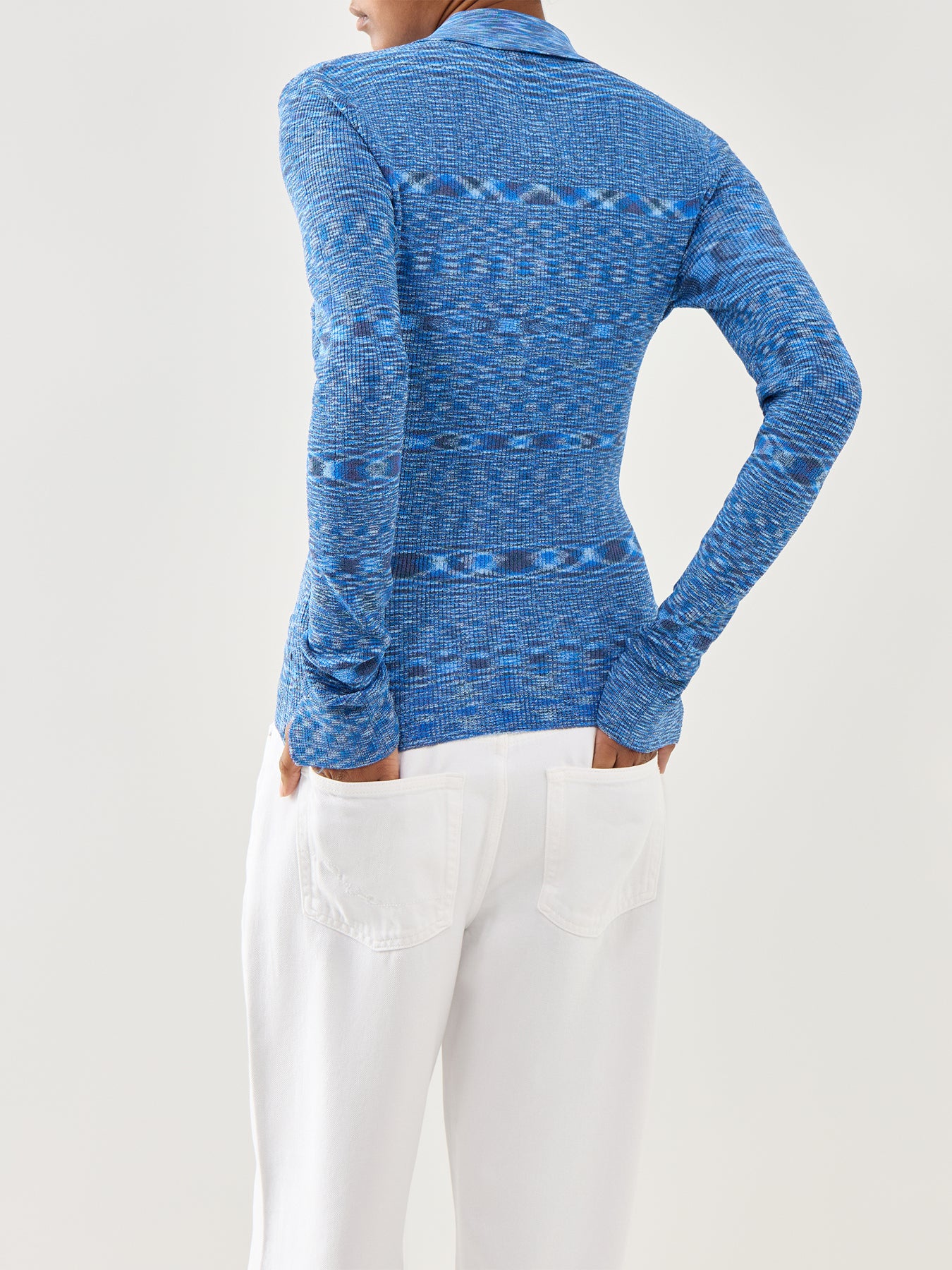 Spacedyed Polo Blissful Blue Blissful Blue