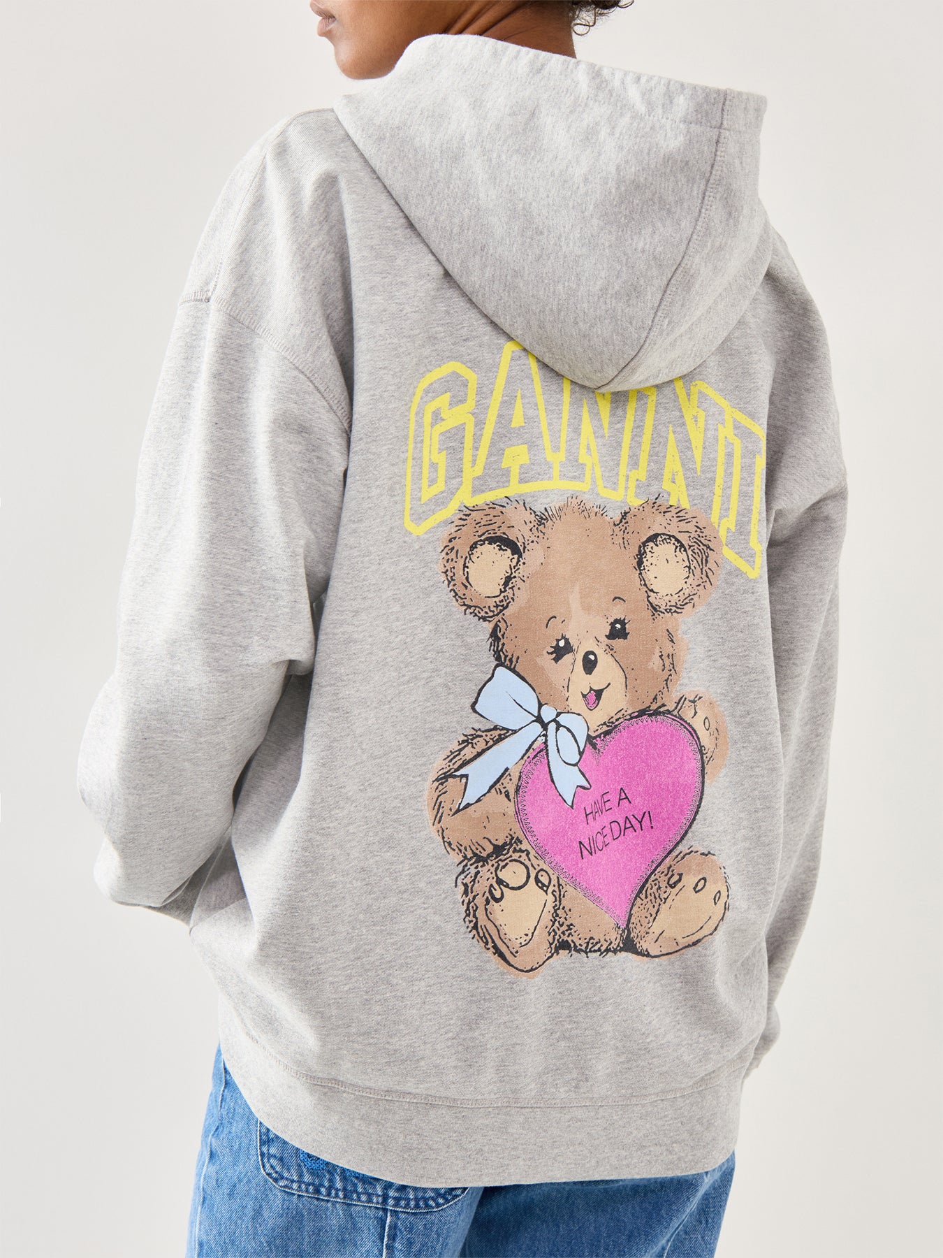 Isoli Teddy Oversized Zip Hoodie Paloma Melange Paloma Melange