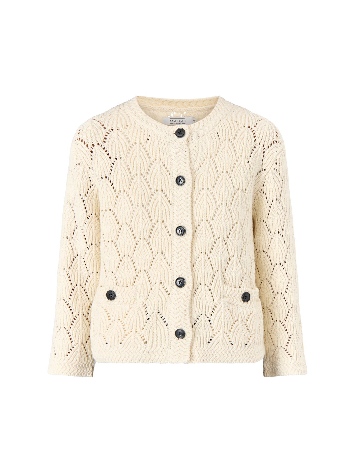 Malexina 3/4 Sleeve Cardigan White