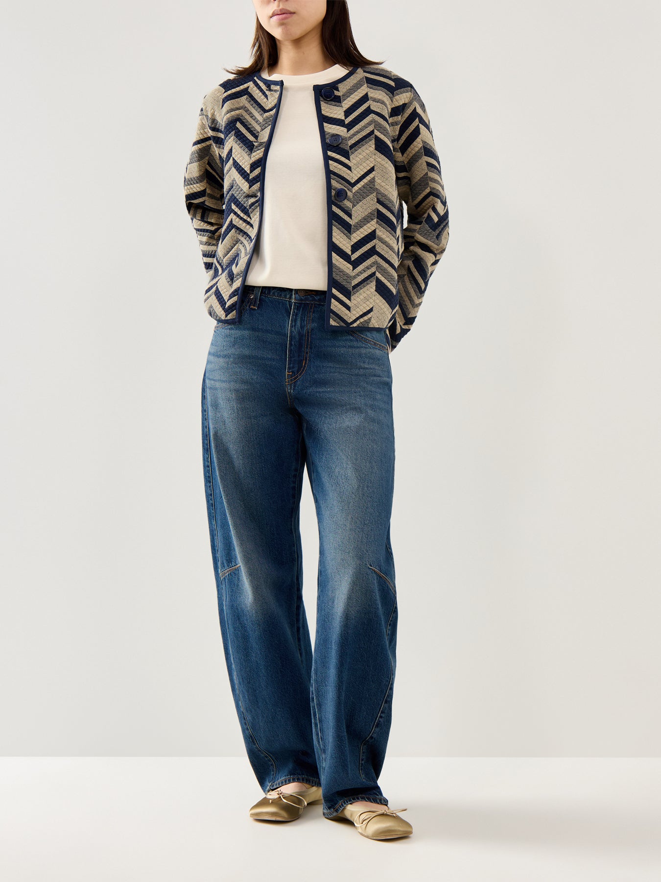 MaJuanta Jacquard Long Sleeve Jacket