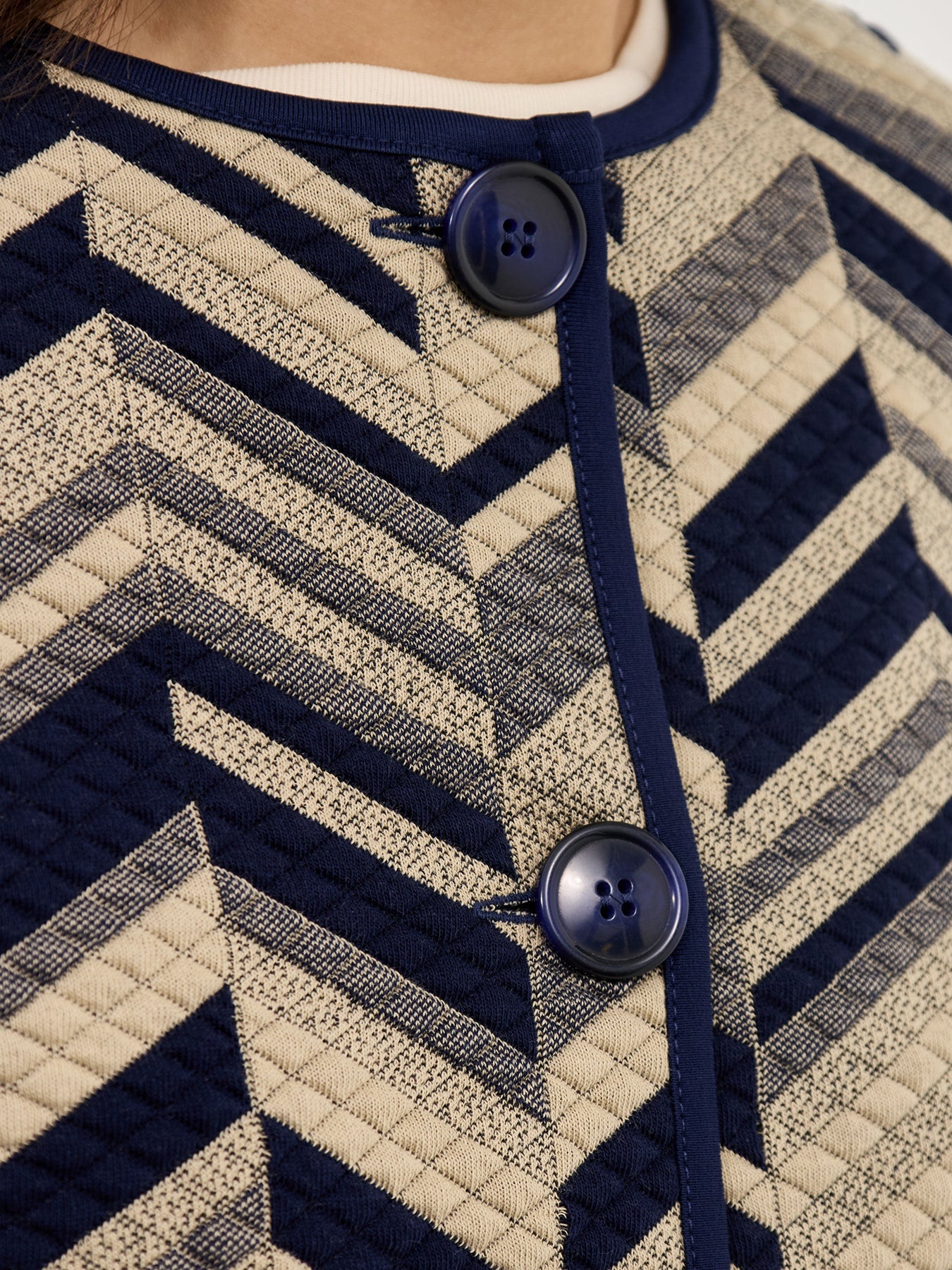 MaJuanta Jacquard Long Sleeve Jacket