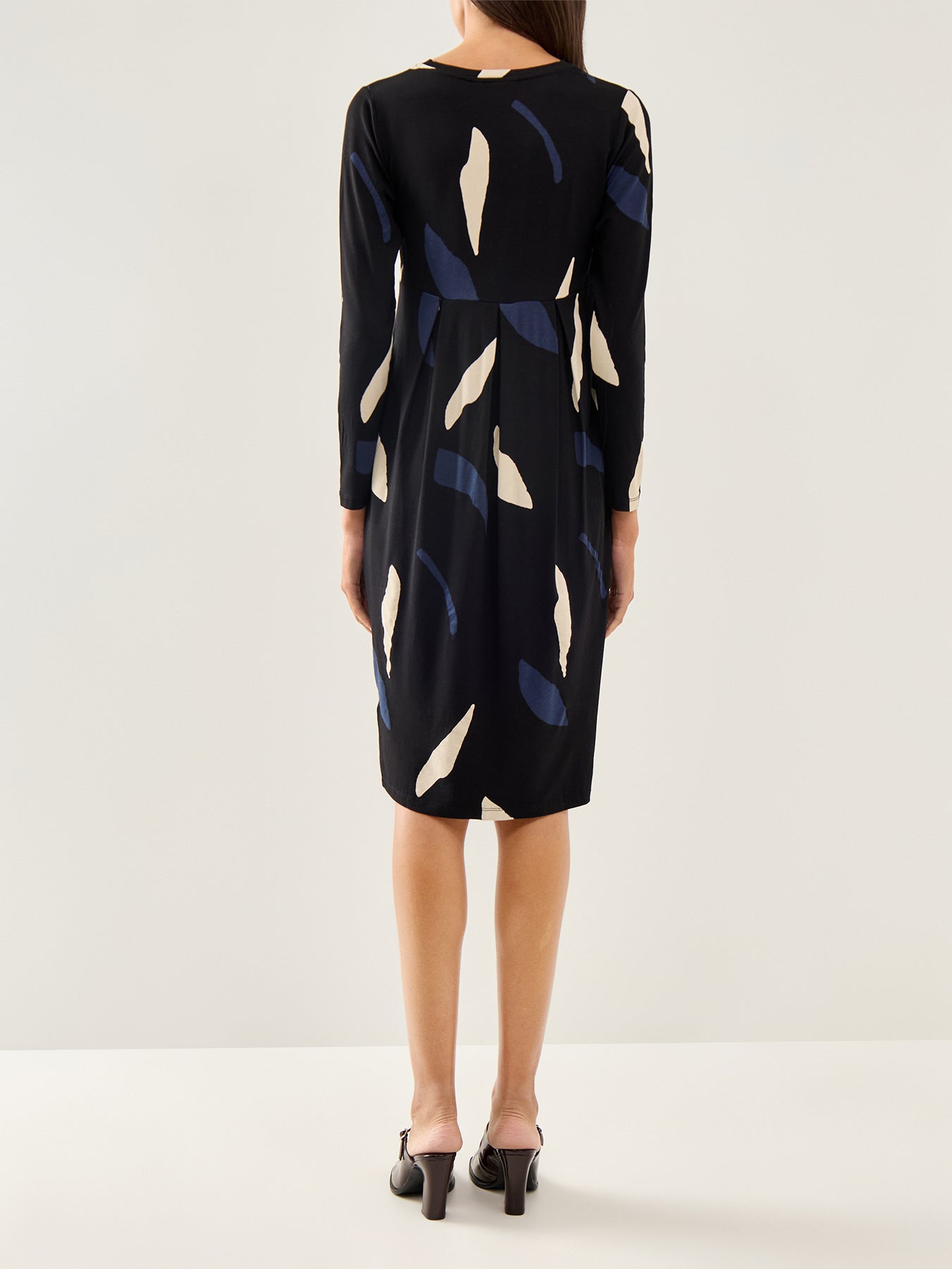 Manamo Printed Dress Navy Blazer