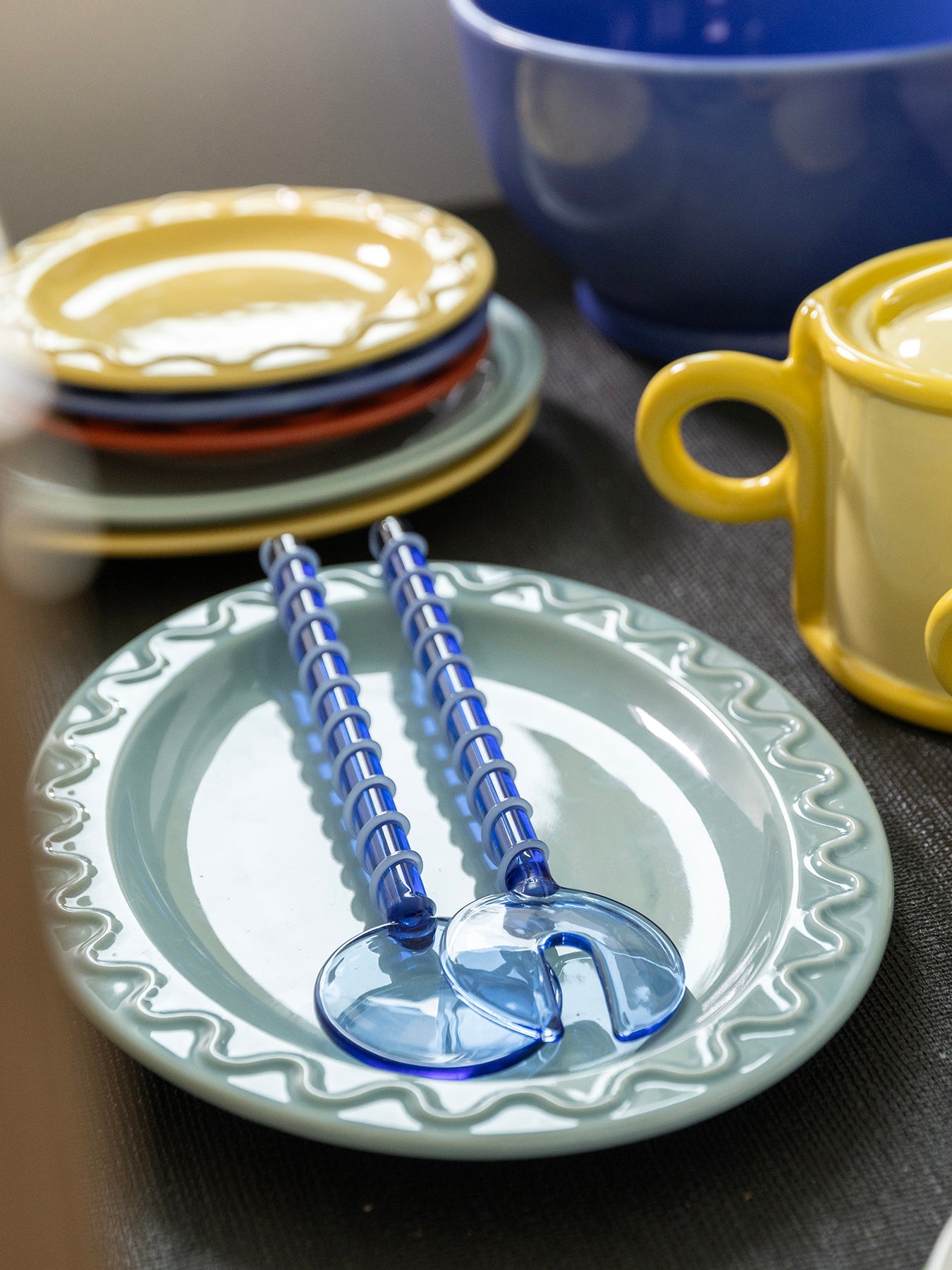 Salad Server Sling Blue