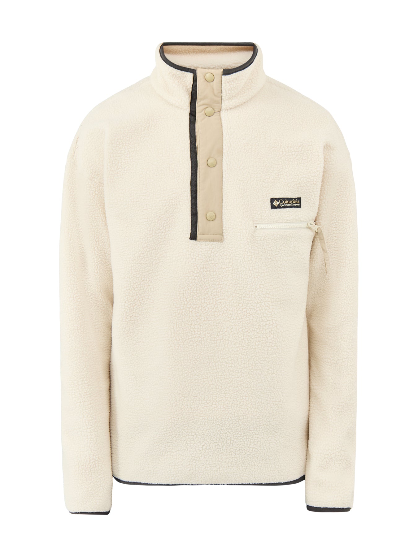 Helvetia II Half Snap Fleece Cream