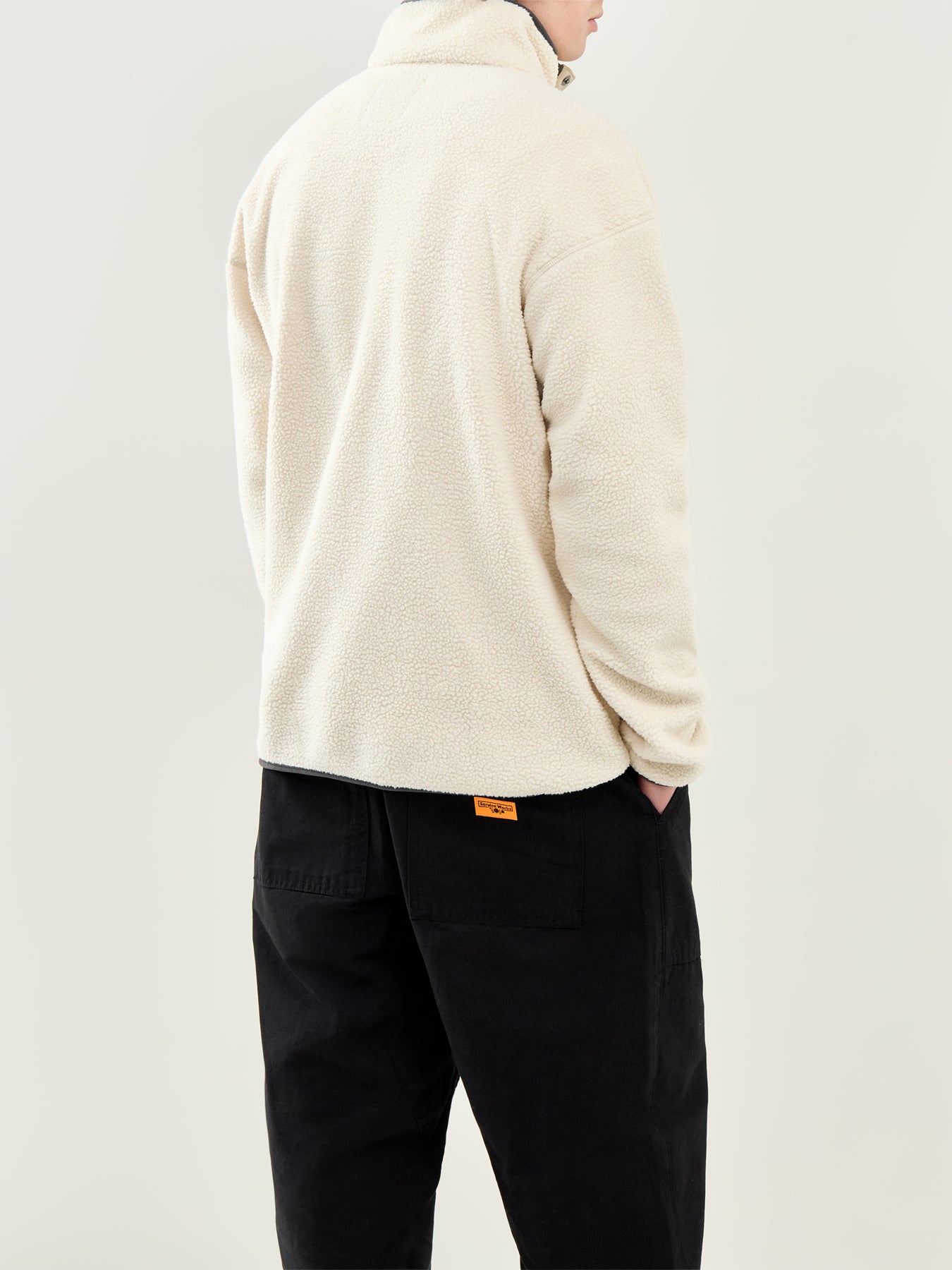 Helvetia II Half Snap Fleece Cream