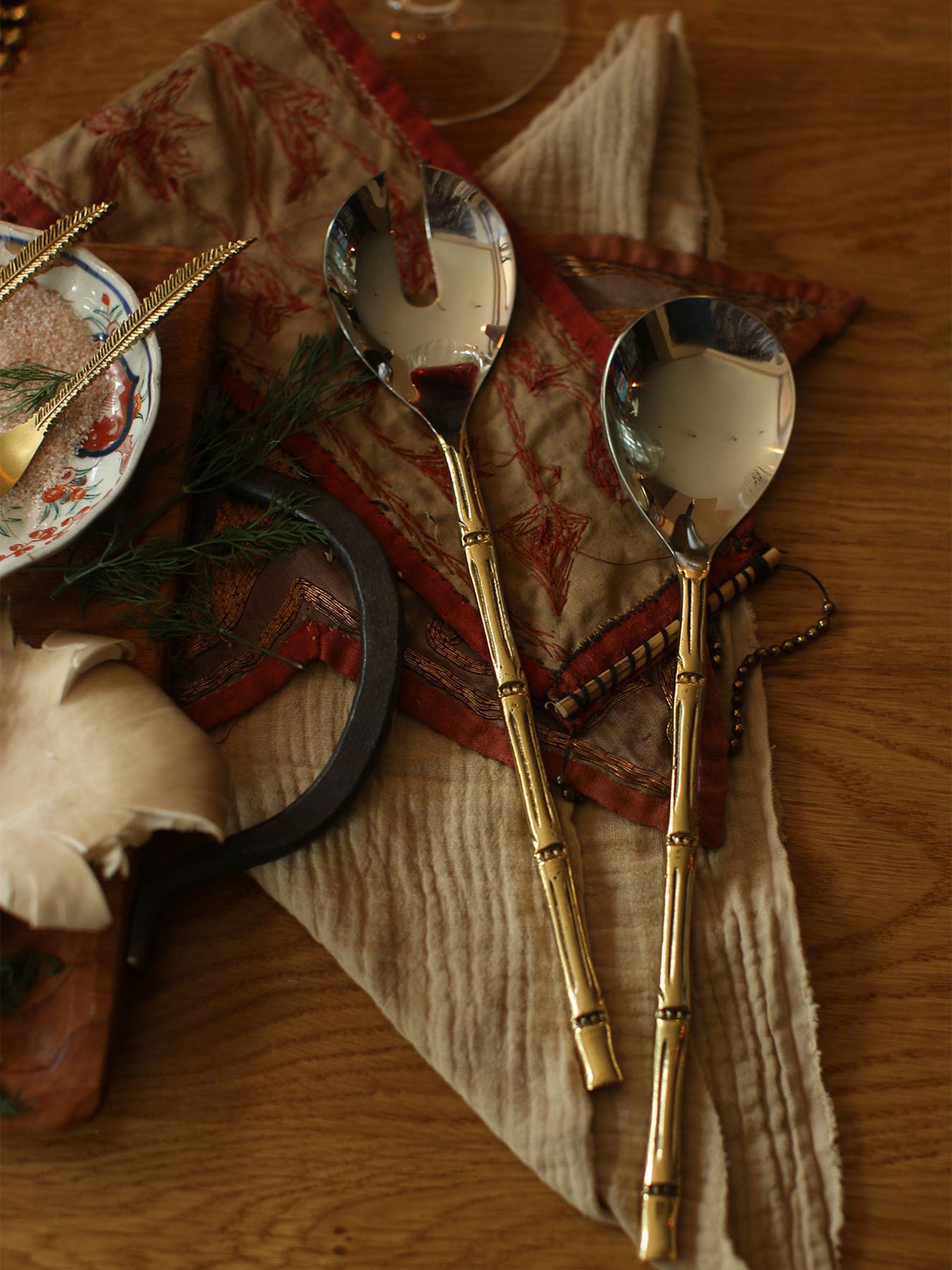 Bodhi Bamboo Salad Server Set in Giftbox