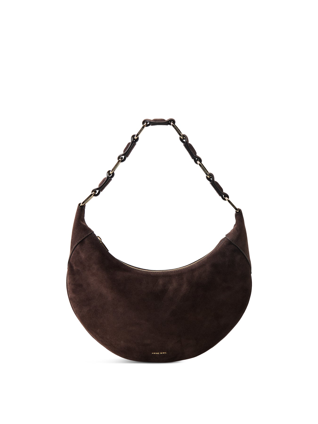 Kate Hobo Bag Suede Dark Brown
