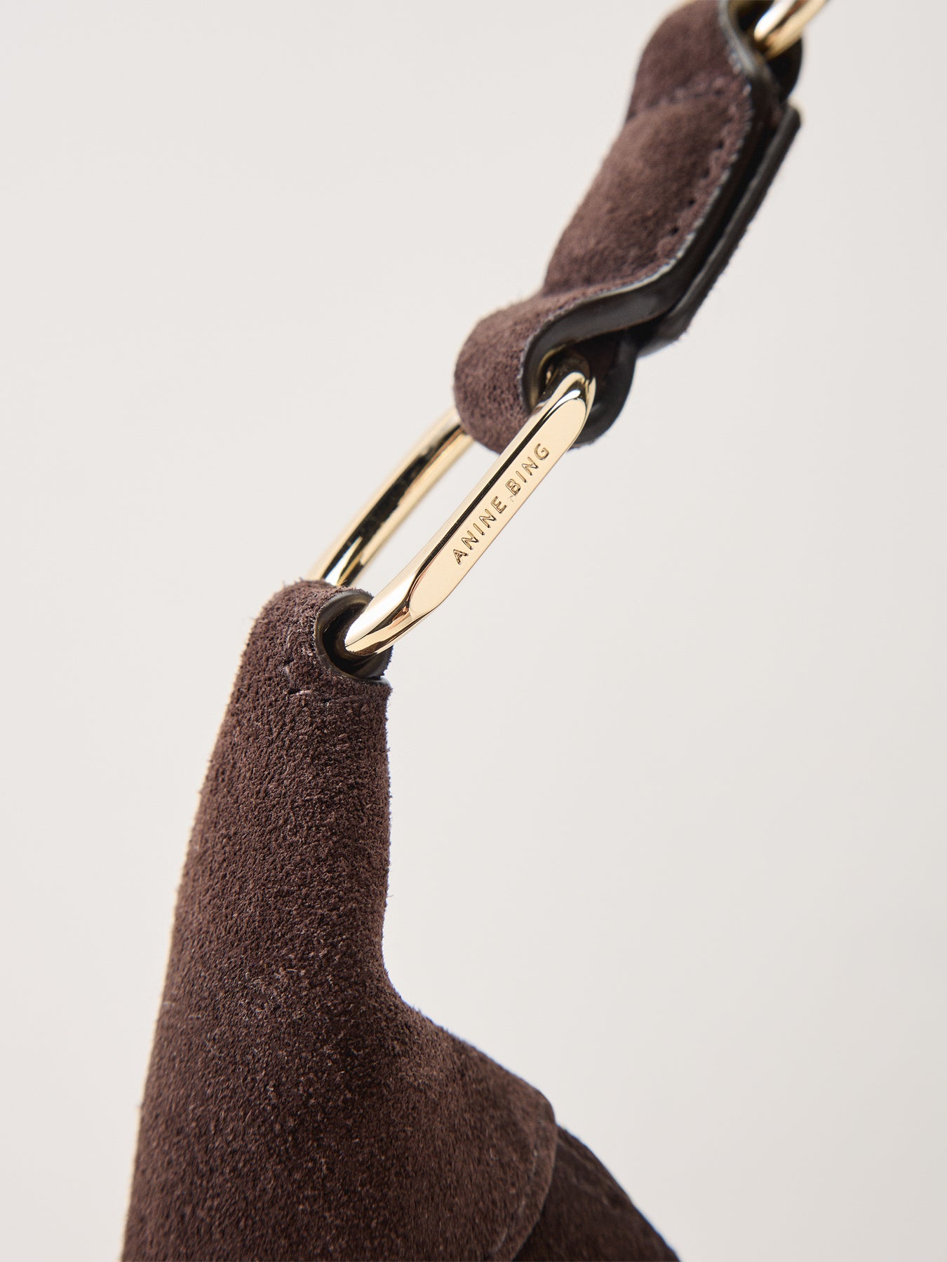 Kate Hobo Bag Suede Dark Brown