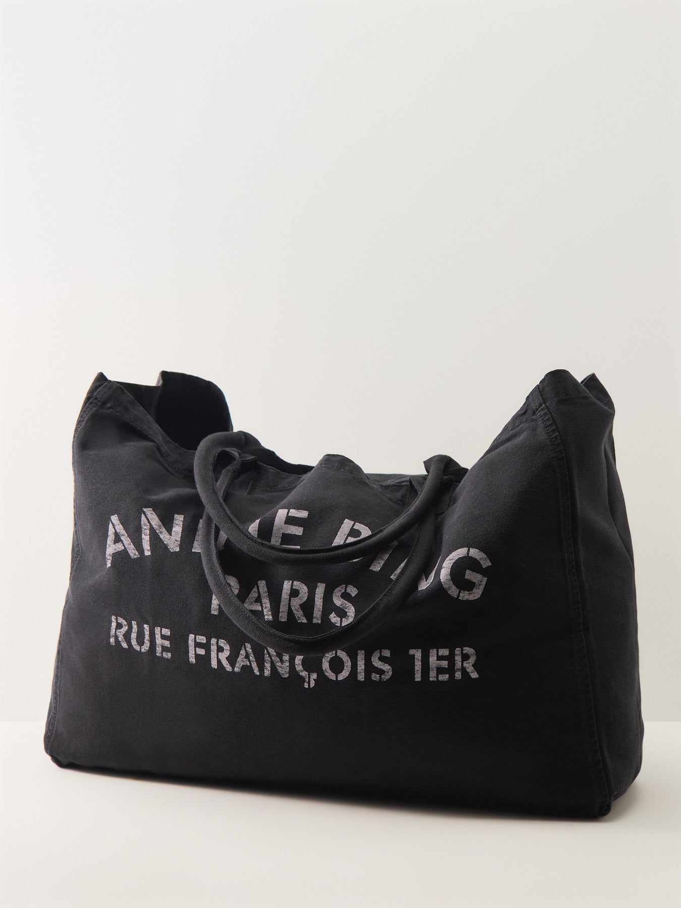 Leo Canvas Tote Bag Black