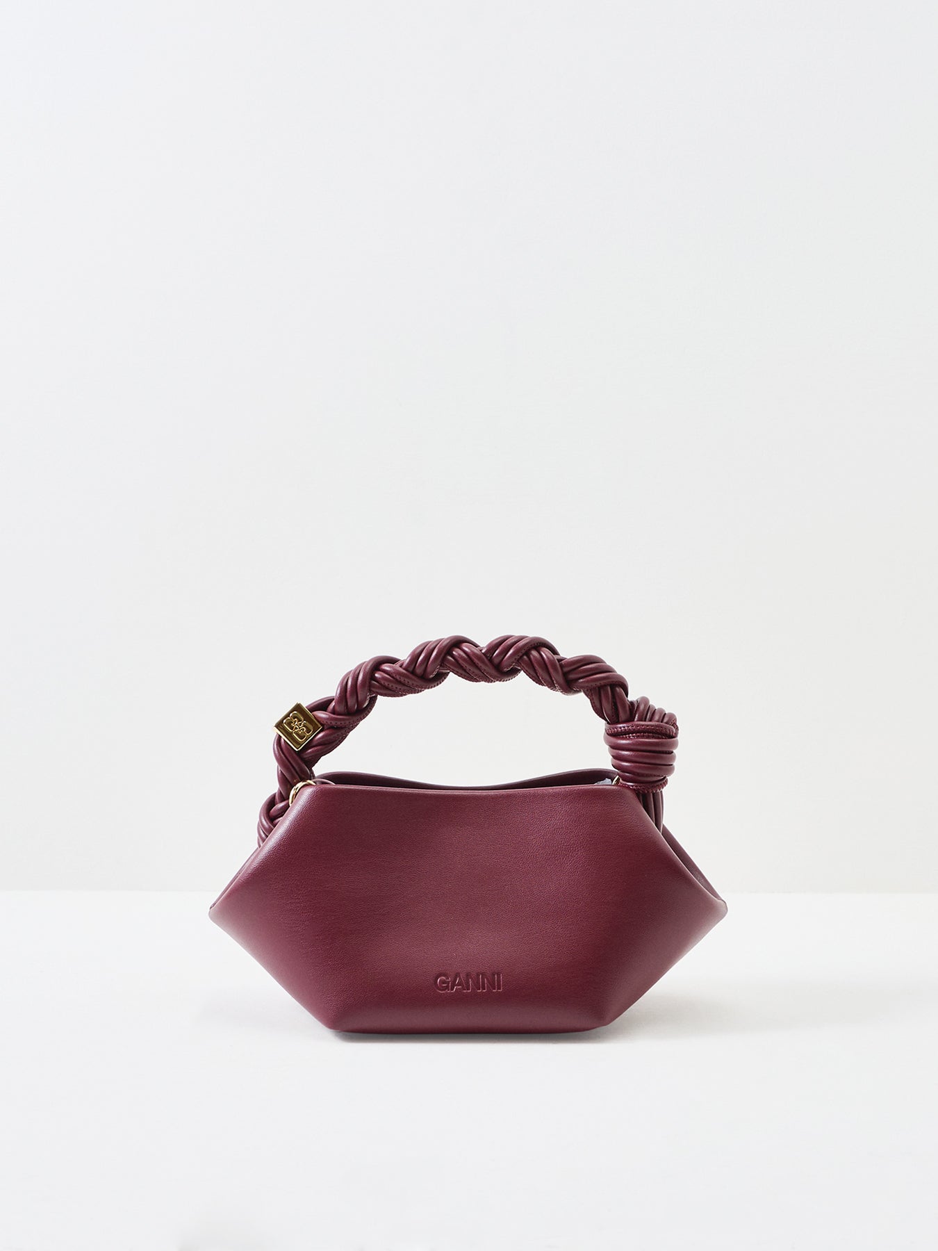 GANNI Bou Mini Crossbody Bag Burgundy