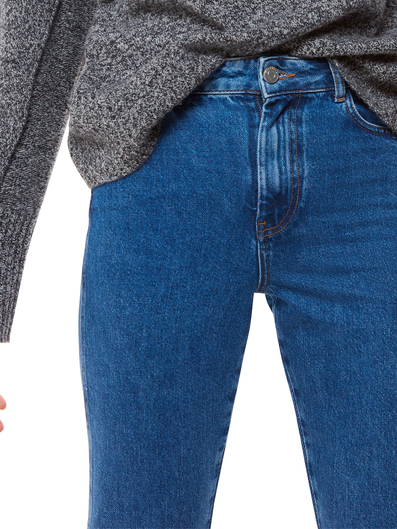 Denim Authentic Slim Frayed Jean