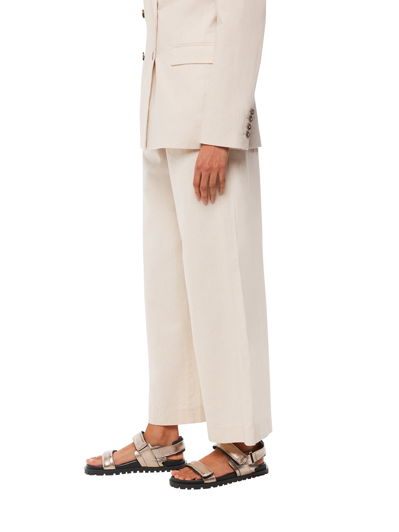 Pewter Ria Sporty Velcro Sandal