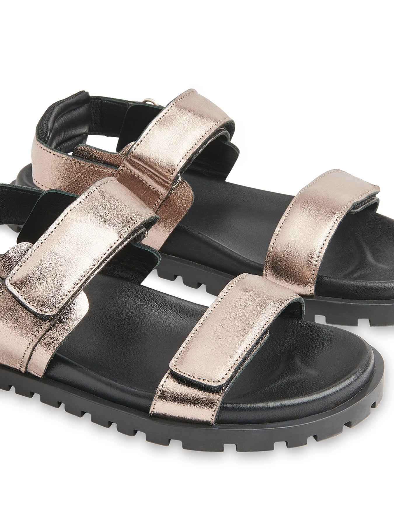 Pewter Ria Sporty Velcro Sandal