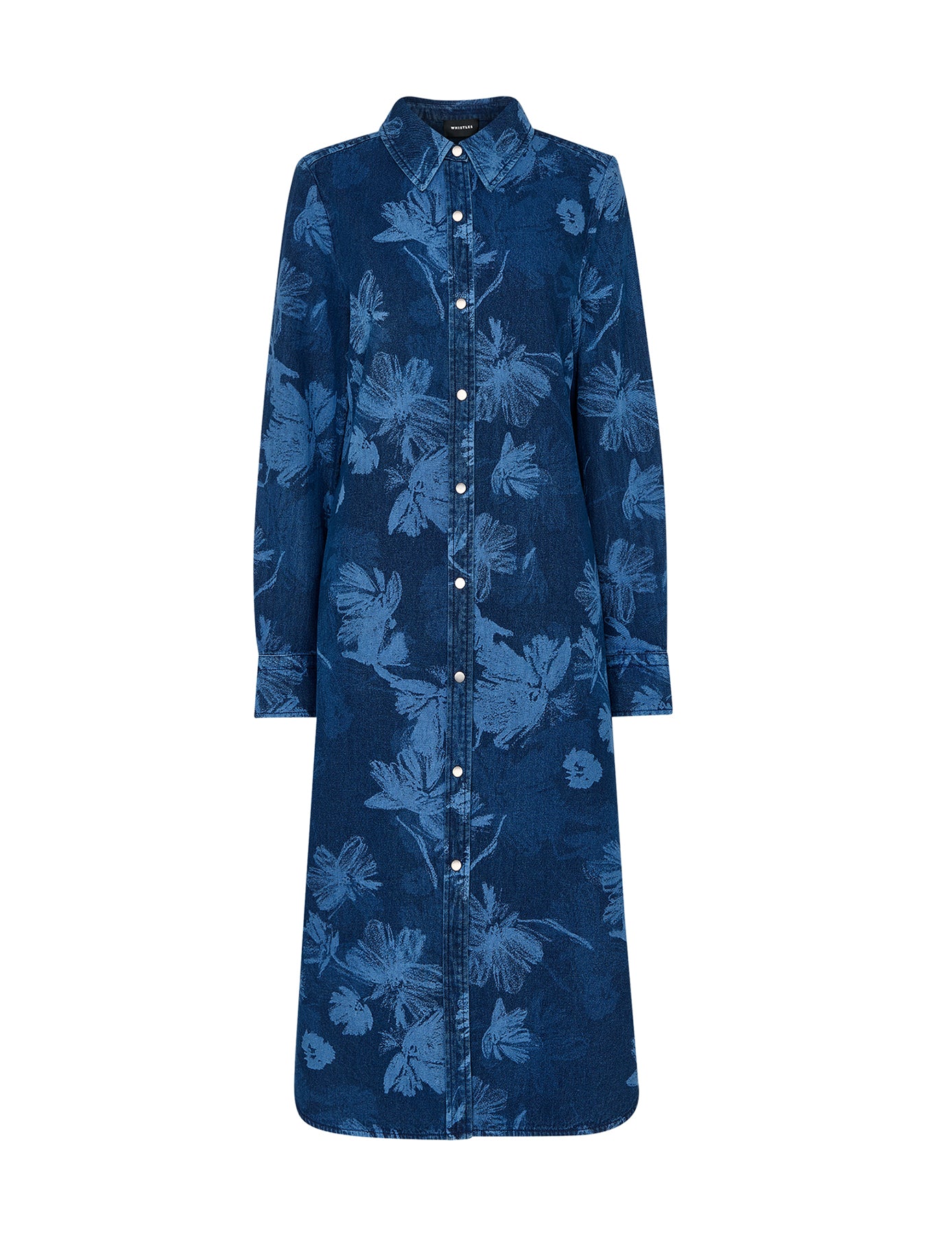 whistles denim midi dress Denim Chalk Print Denim Shirt Dress – Fenwick