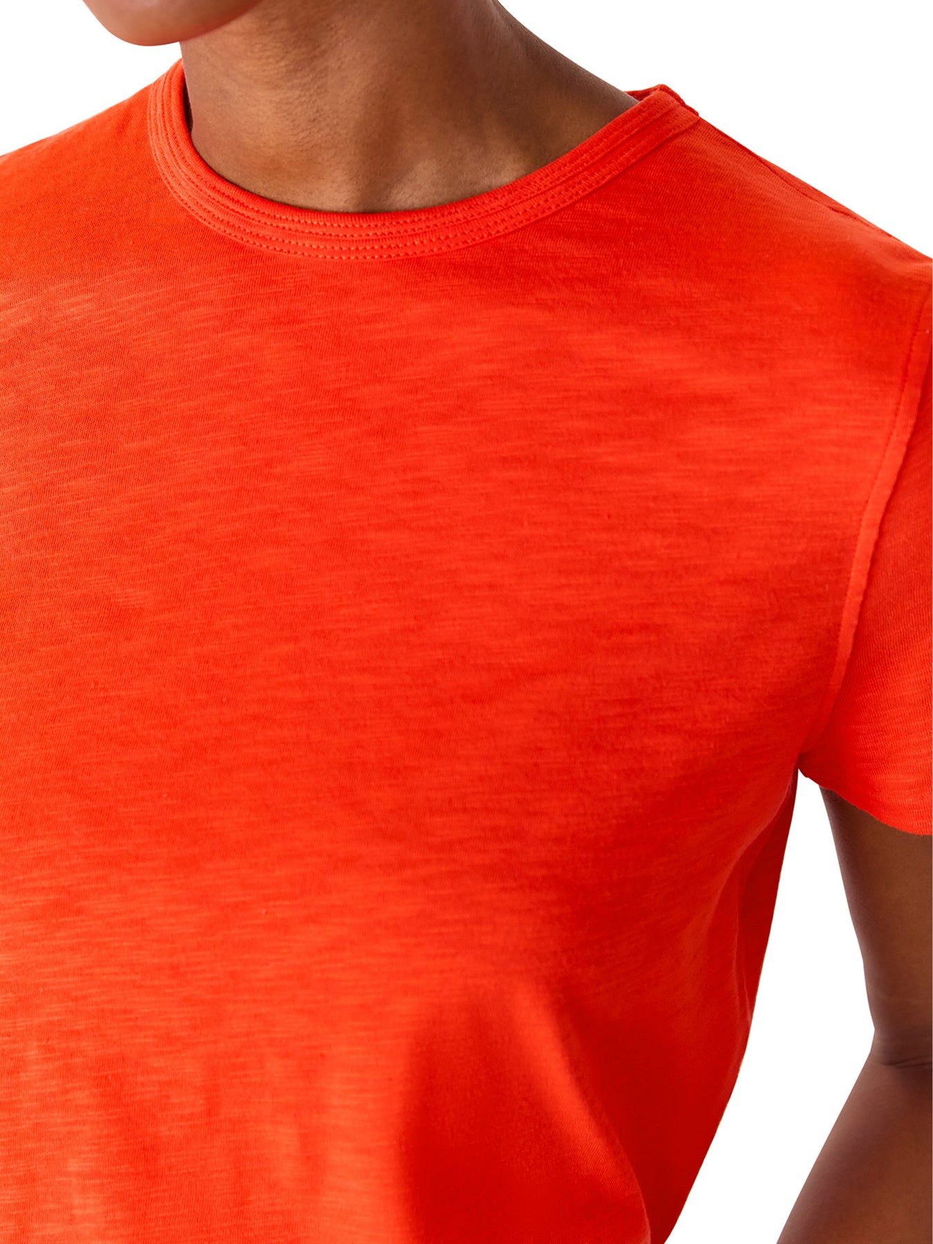 Red Posie Double Trim Tee