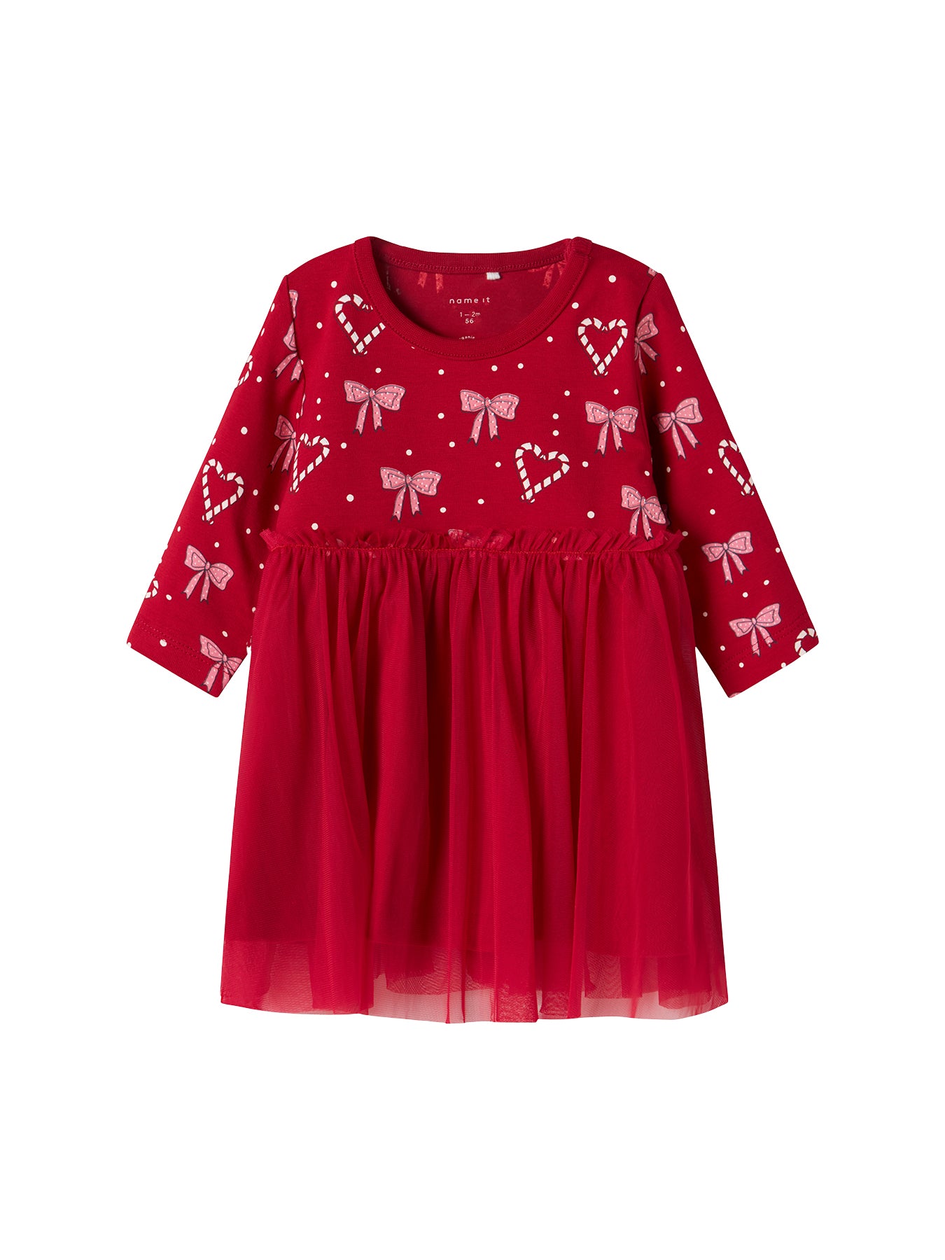 Long Sleeve Dress Jester Red