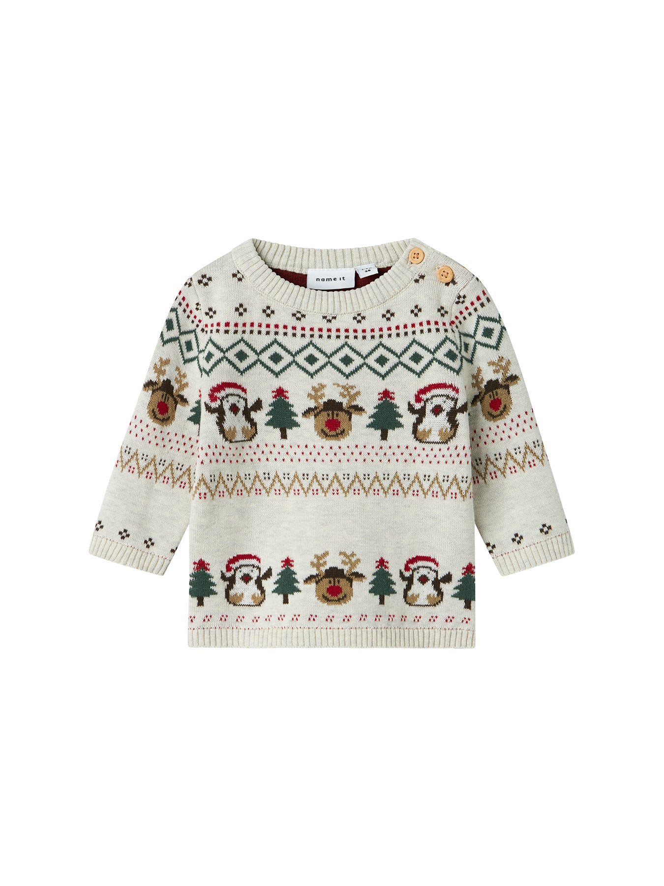 Long Sleeve Knit Peyote Melange