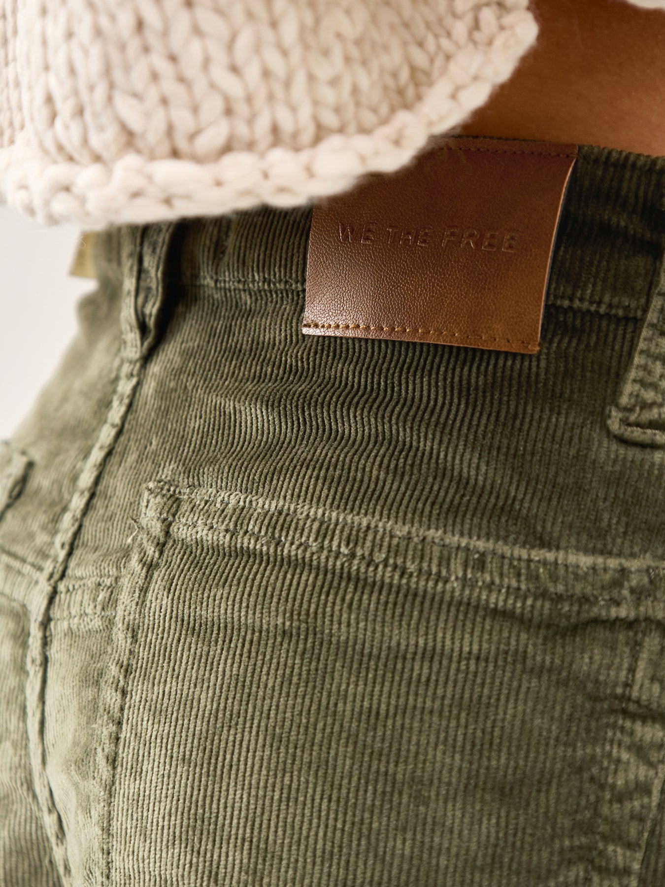 Deep Trance Cord Trousers Green