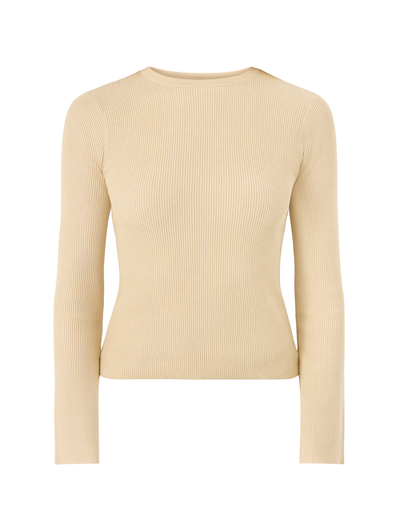 Jayla Long Sleeve Knit Top Beige