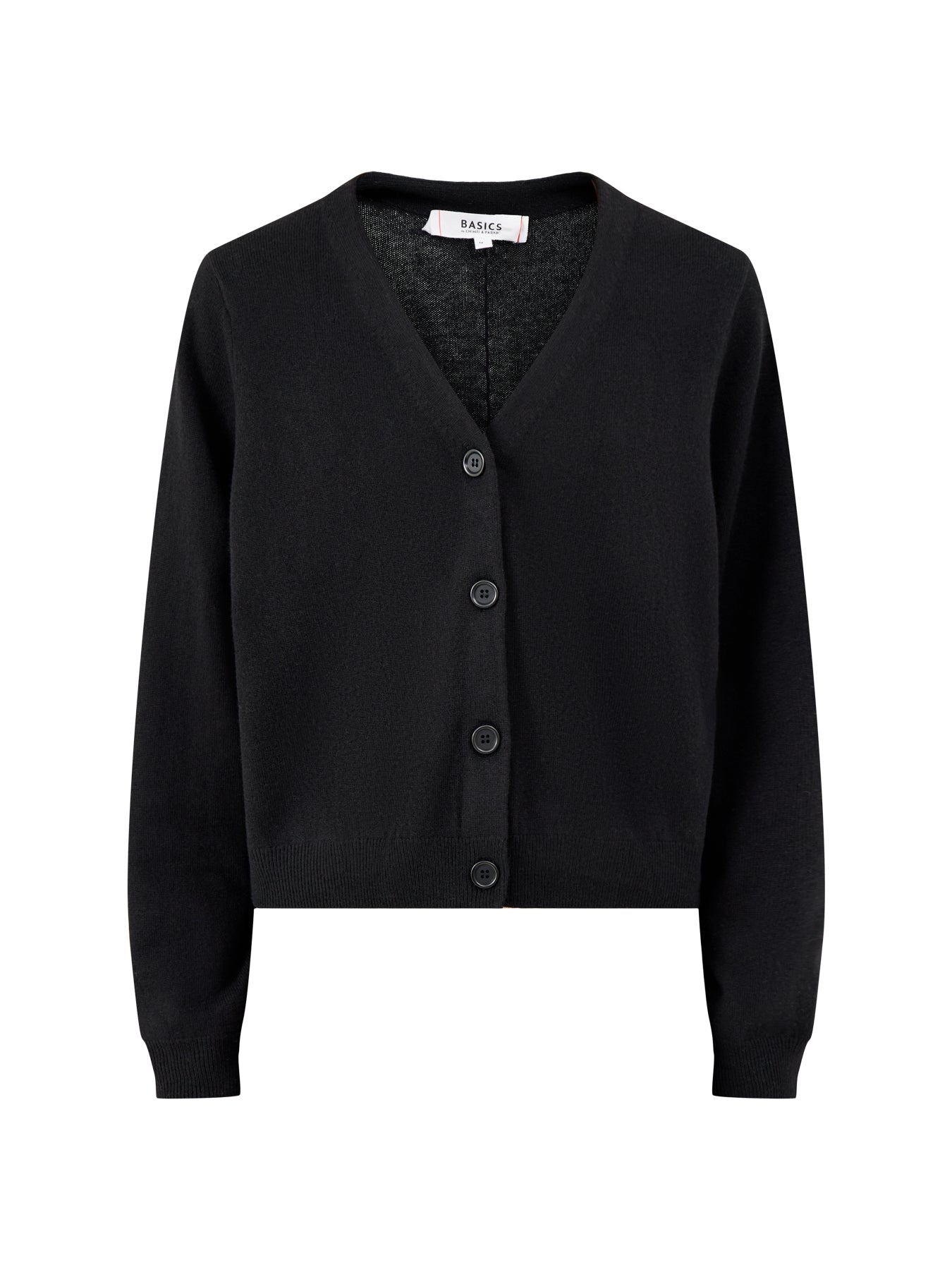 Cropped Boxy Cardigan Black