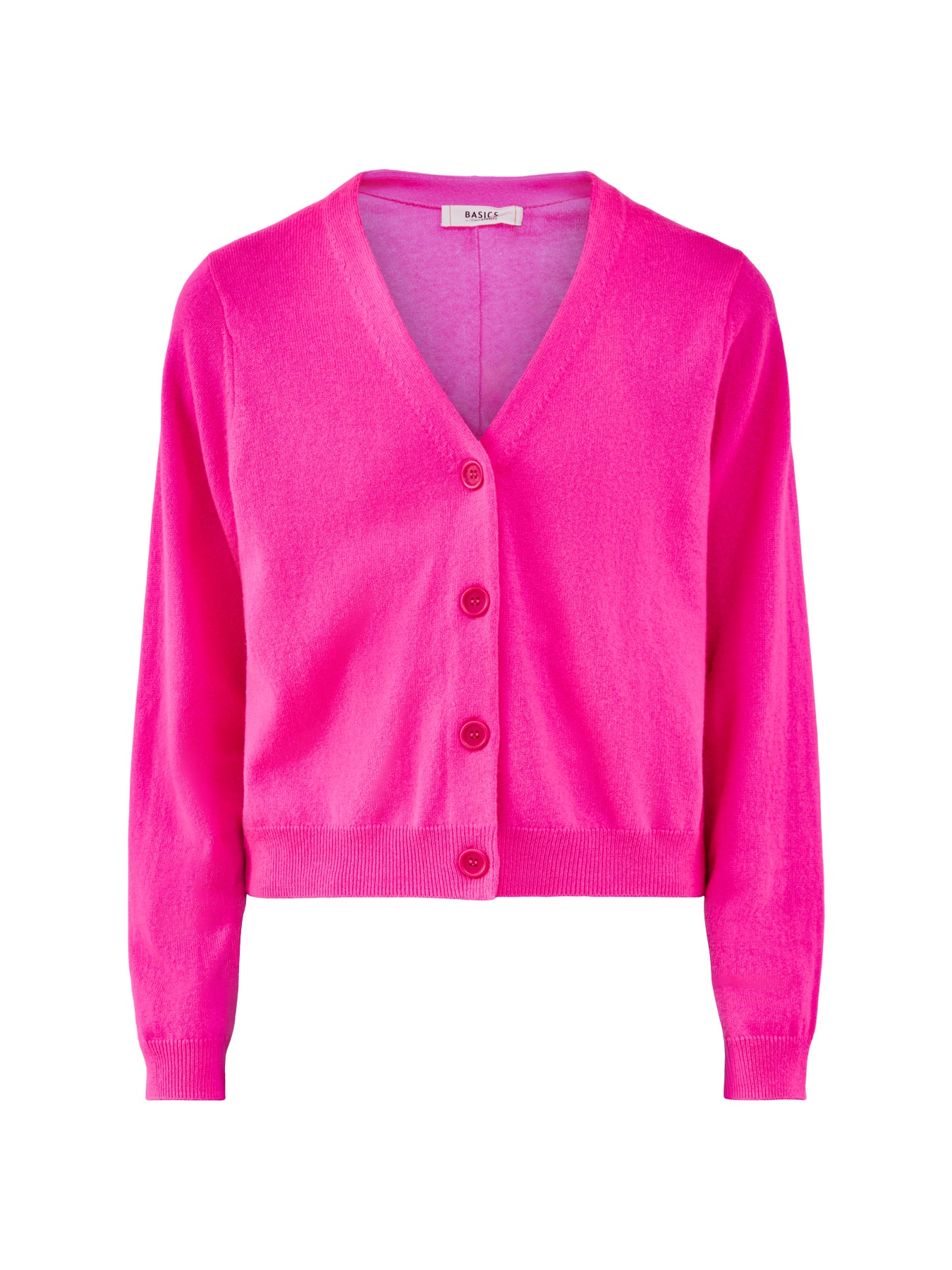 Cropped Boxy Cardigan Pink