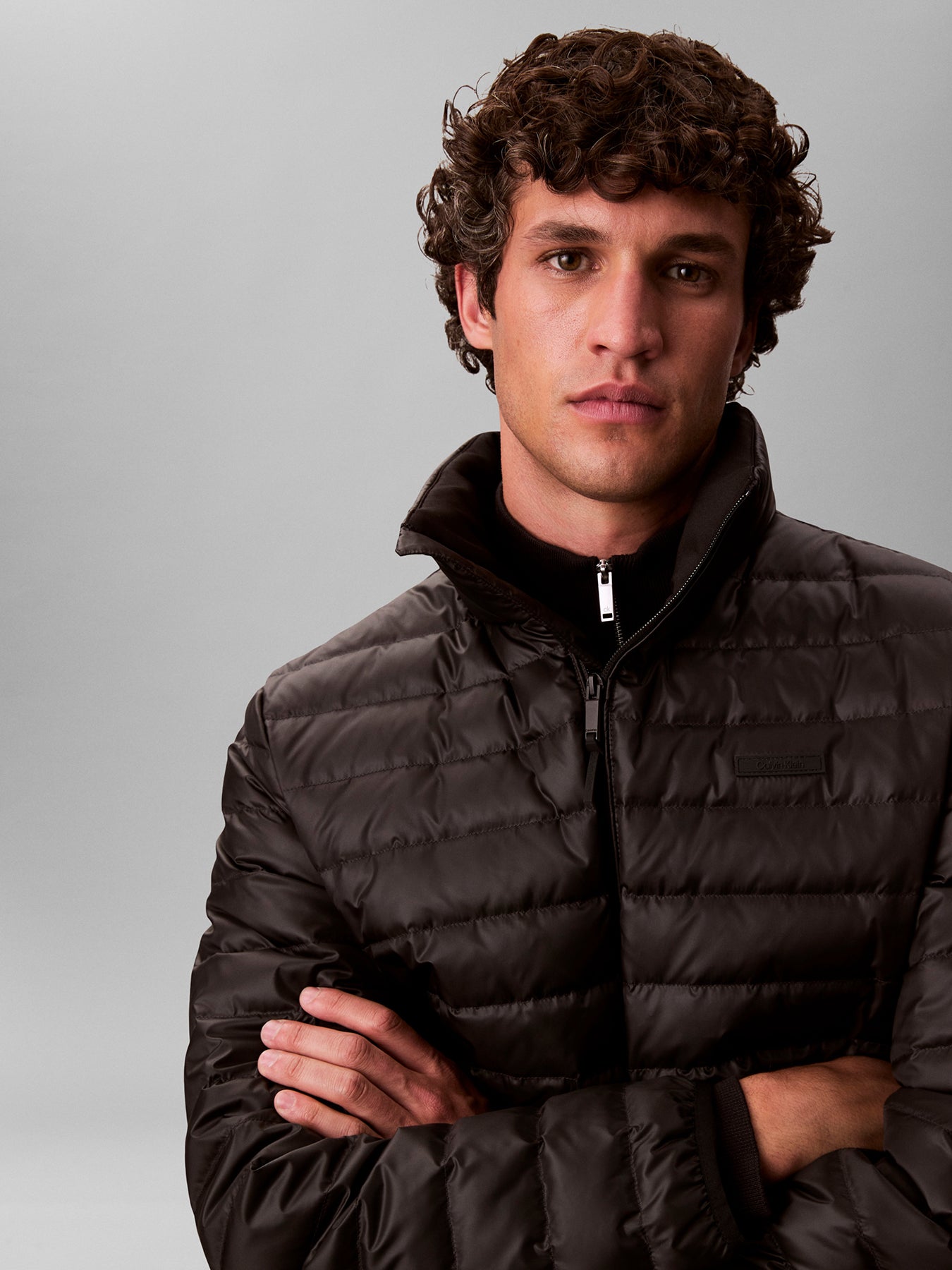 Nylon Channel Jacket Black