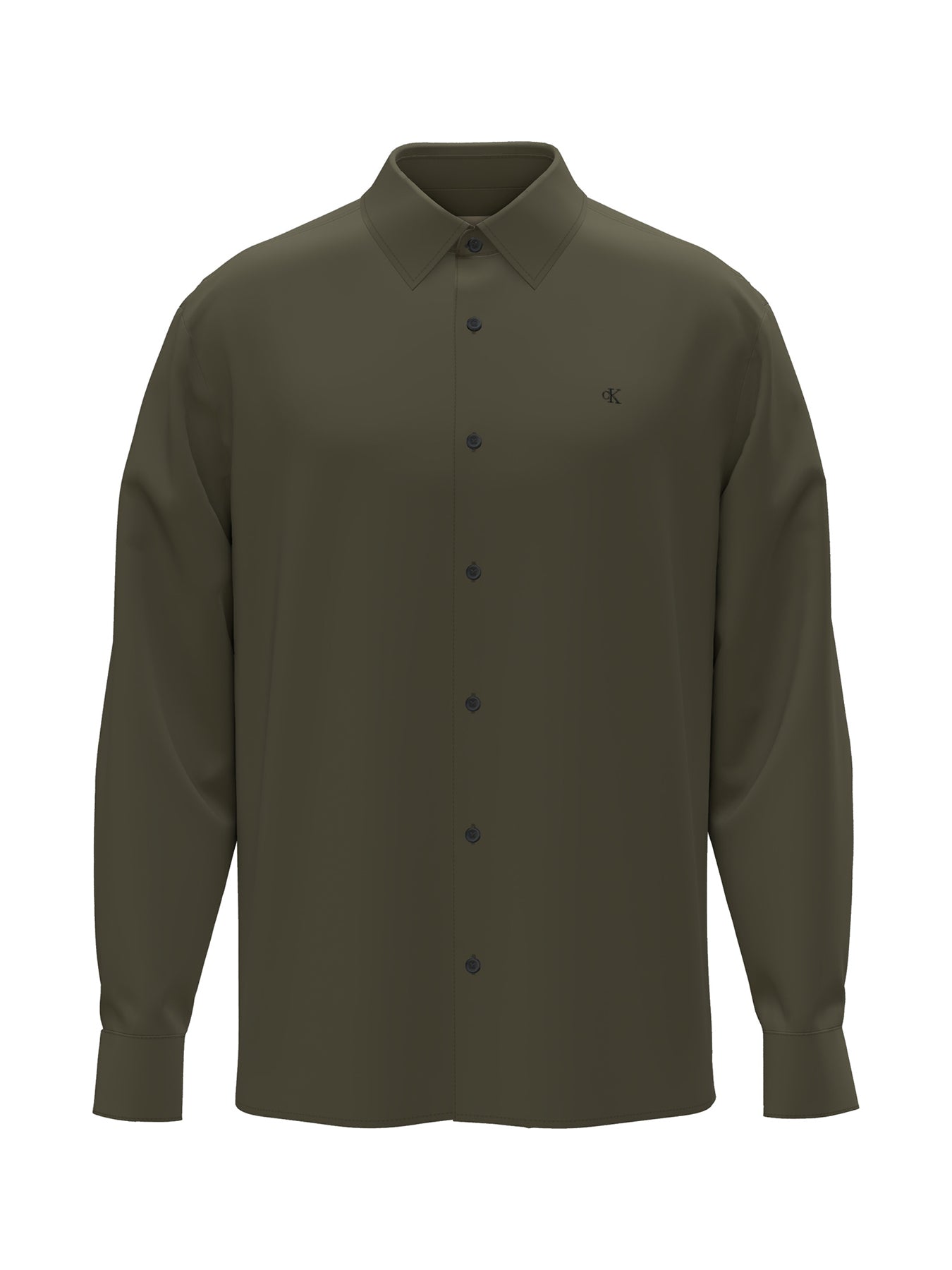 Melange Flannel Relaxed Button-Down Shirt