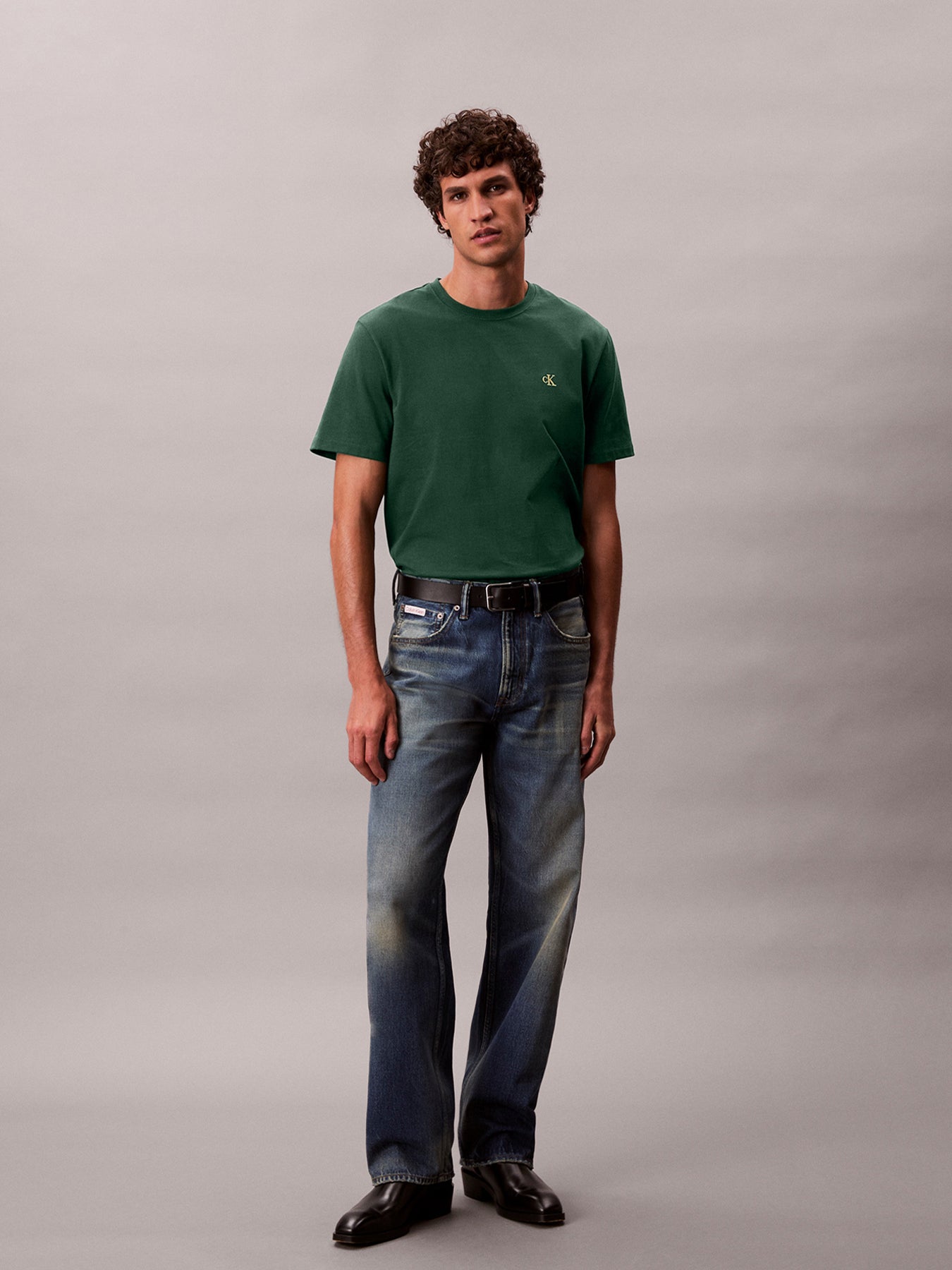 Embroidered Monogram Logo Relaxed T-Shirt
