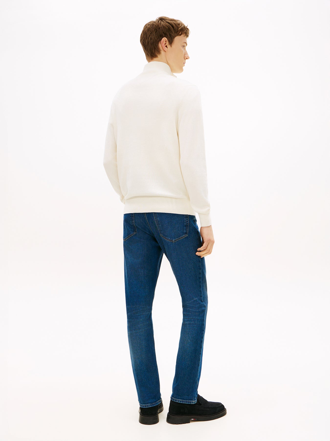 Half-Zip Jumper With Cashmere Cream