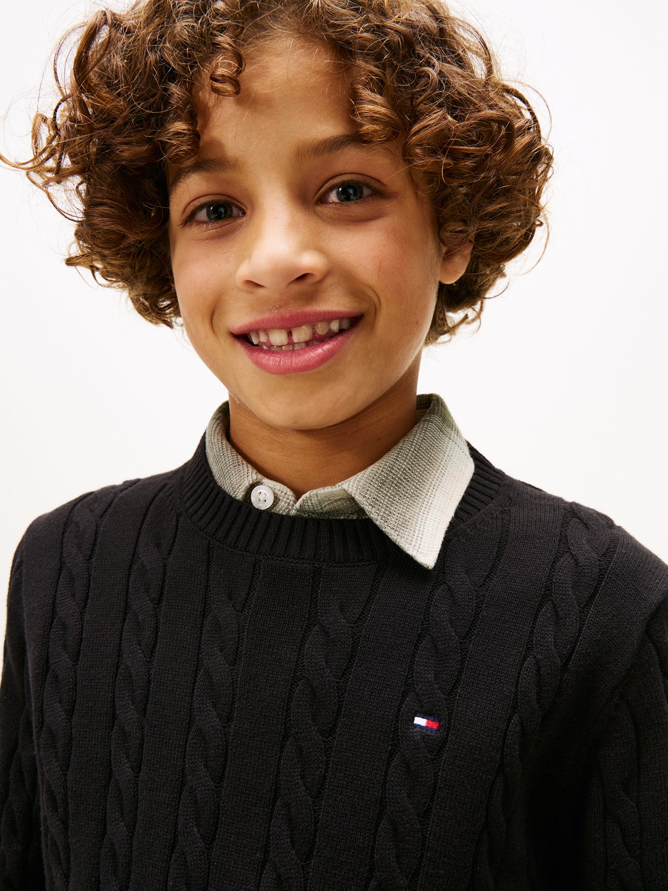 Cable Knit Crew Neck Jumper