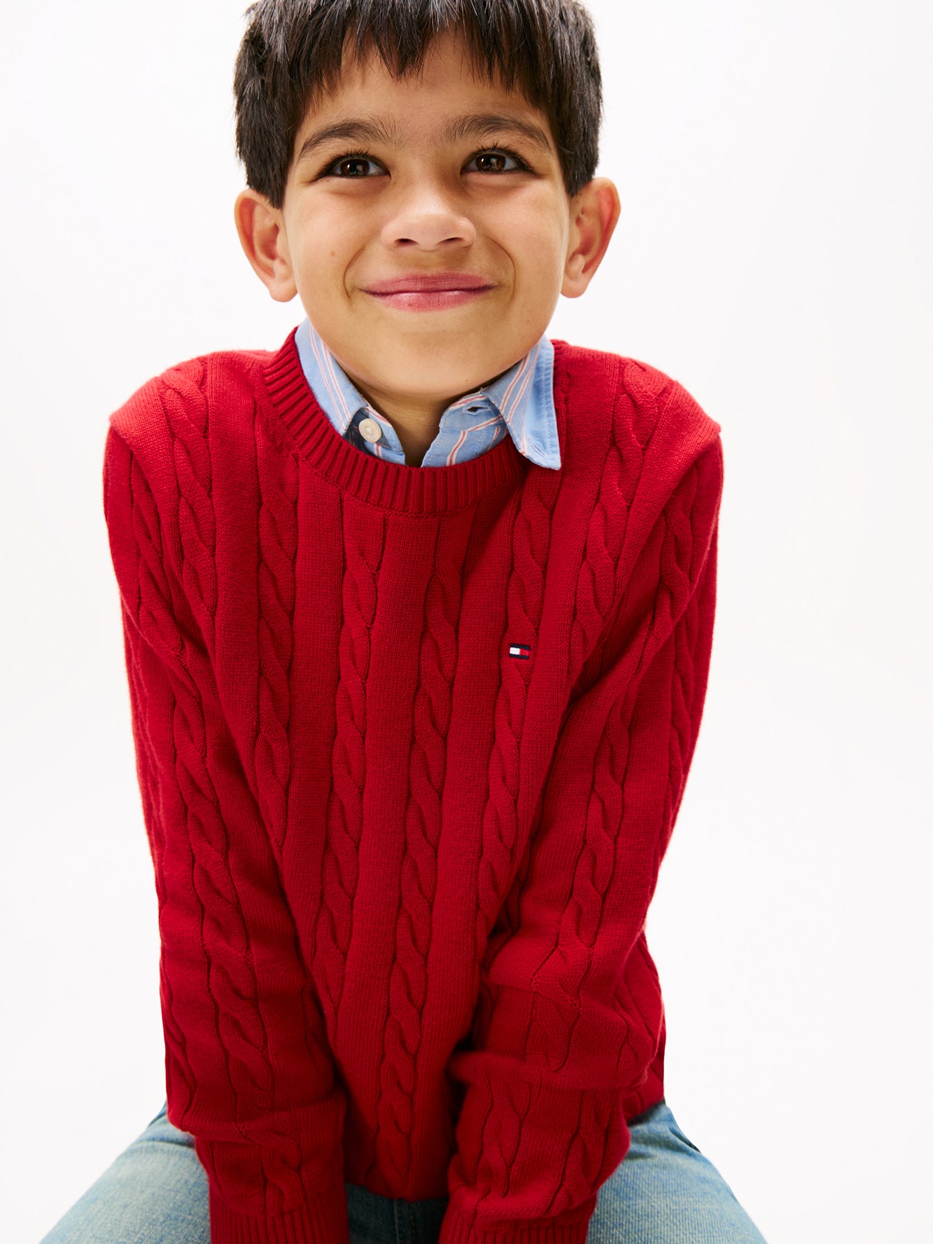 Cable Knit Crew Neck Jumper