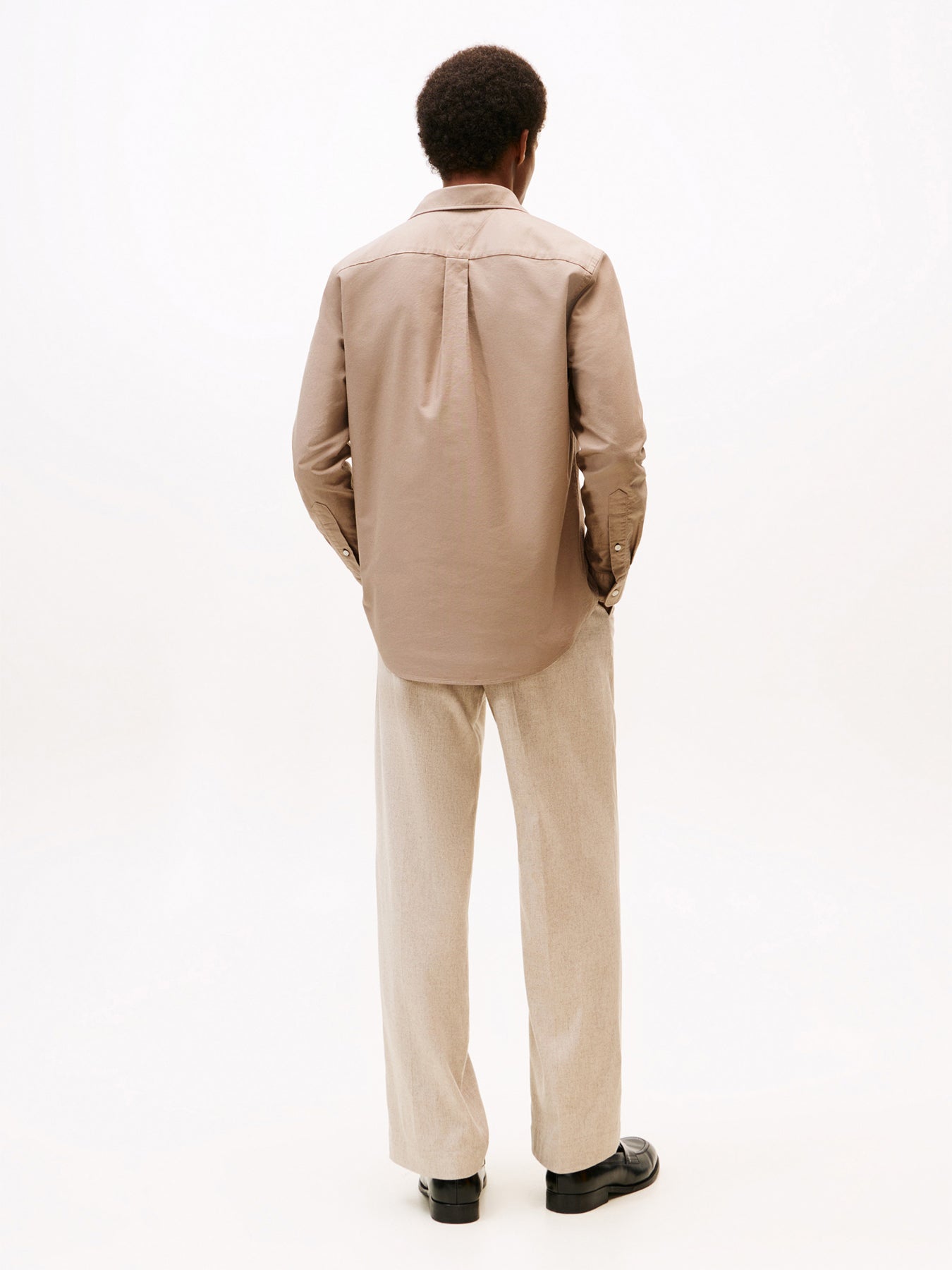 Regular Fit Flag Embroidery Oxford Shirt