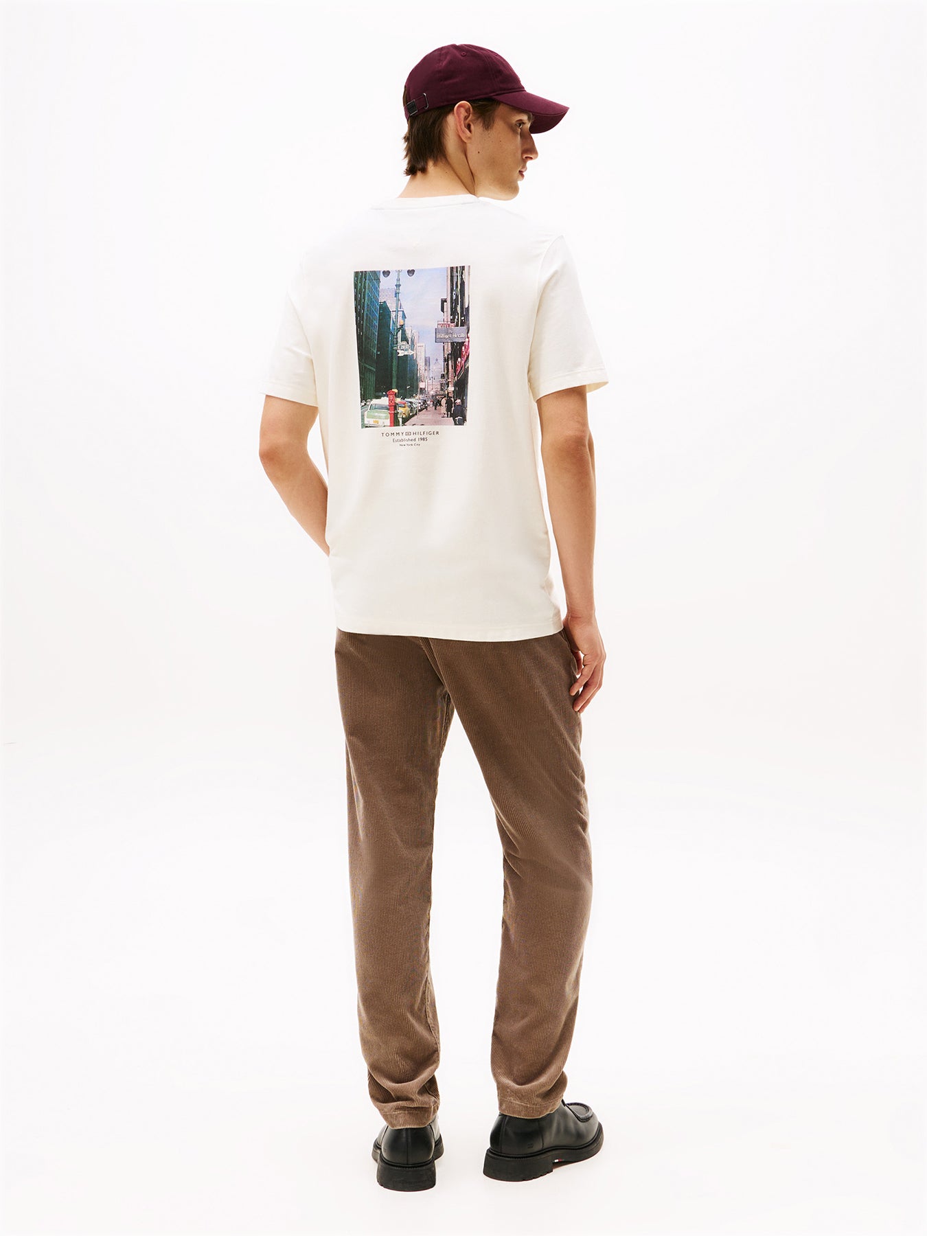 Back Print Jersey T-Shirt Ivory