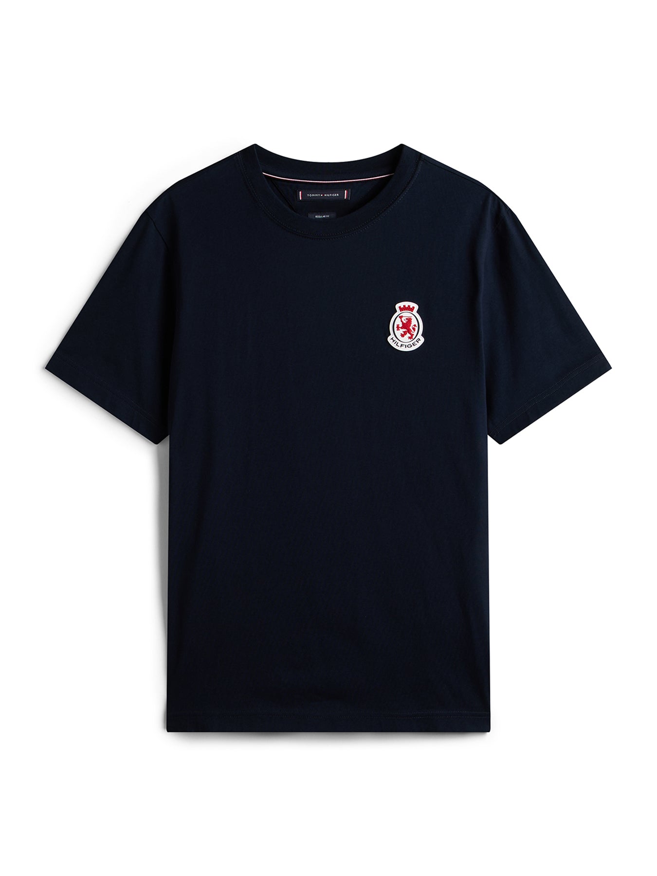 Rubberised Crest Jersey T-Shirt Blue