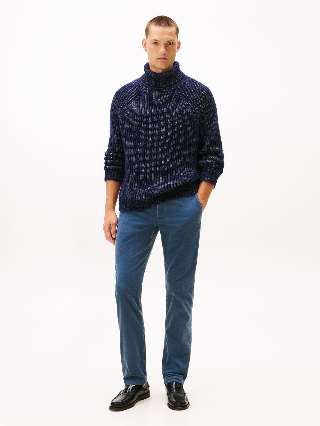 Straight Corduroy Chinos Blue