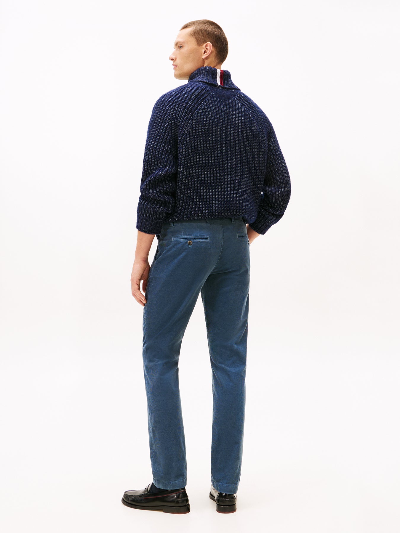 Straight Corduroy Chinos Blue