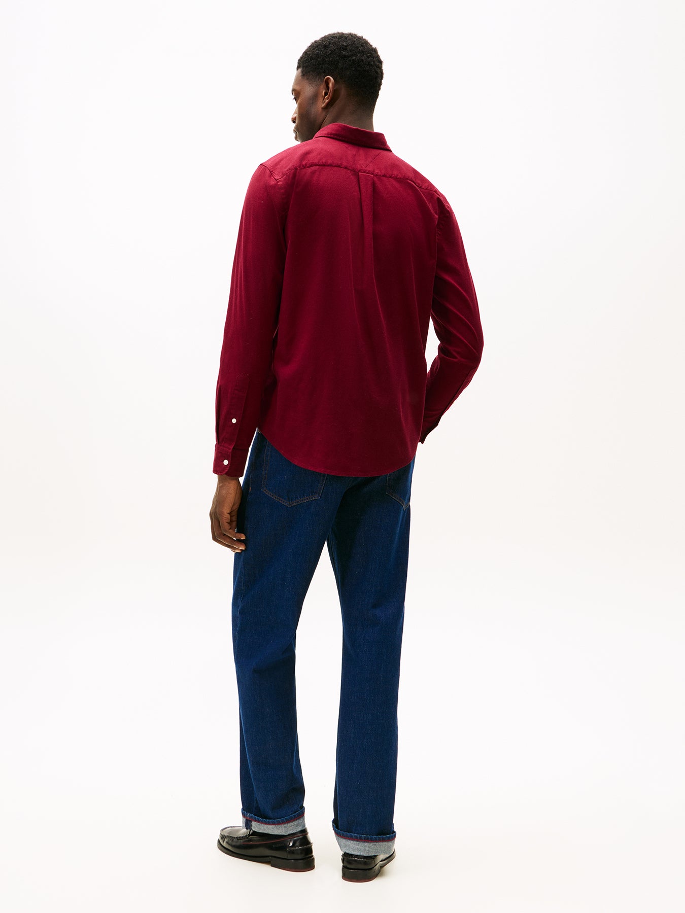 TH Flex Regular Fit Flannel Shirt Red