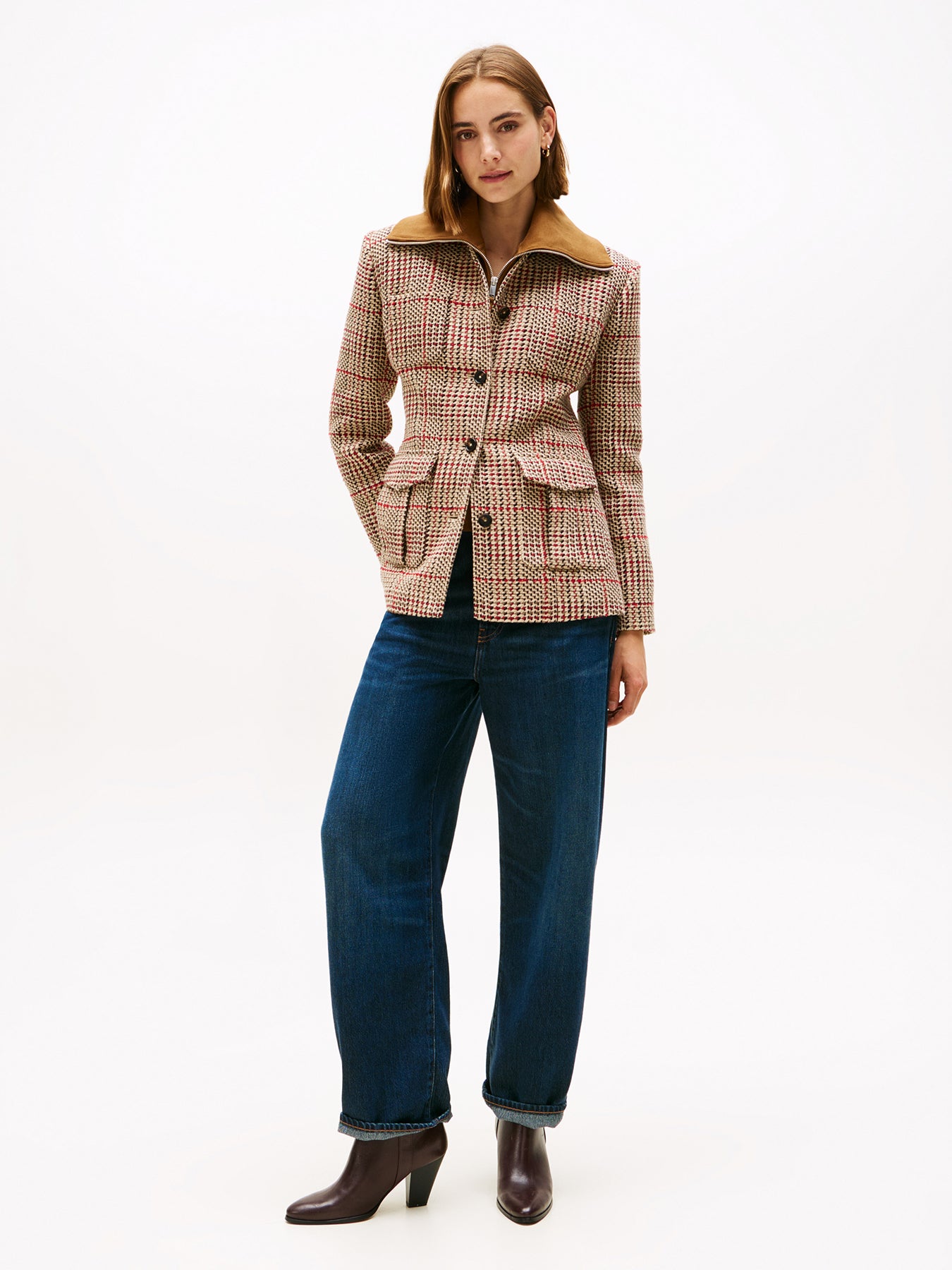 Mid Rise Relaxed Barrel Leg Jeans Light Denim