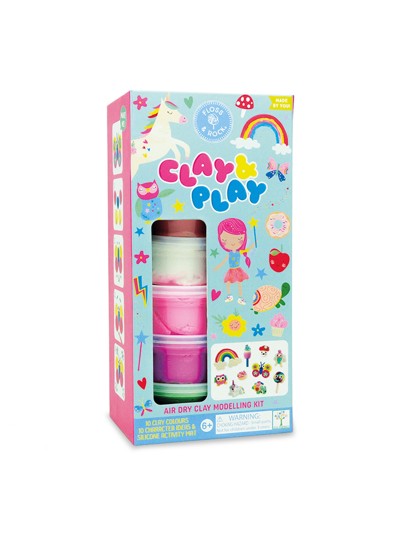 Floss & Rock Rock Clay N Play Rainbow Fairy Set