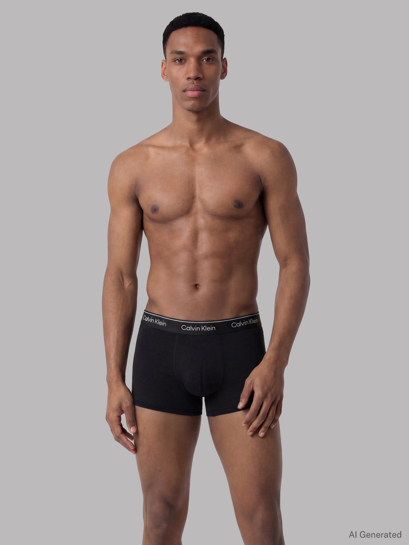 Icon Cotton Stretch Relaxed Trunks 3-Pack Black