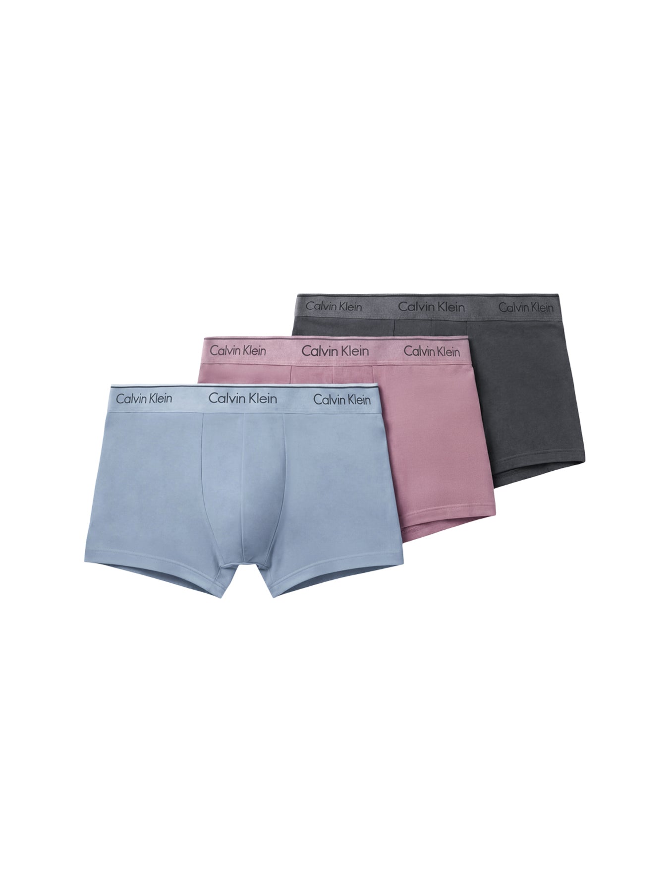 Icon Cotton Stretch Trunks 3 Pack Blue