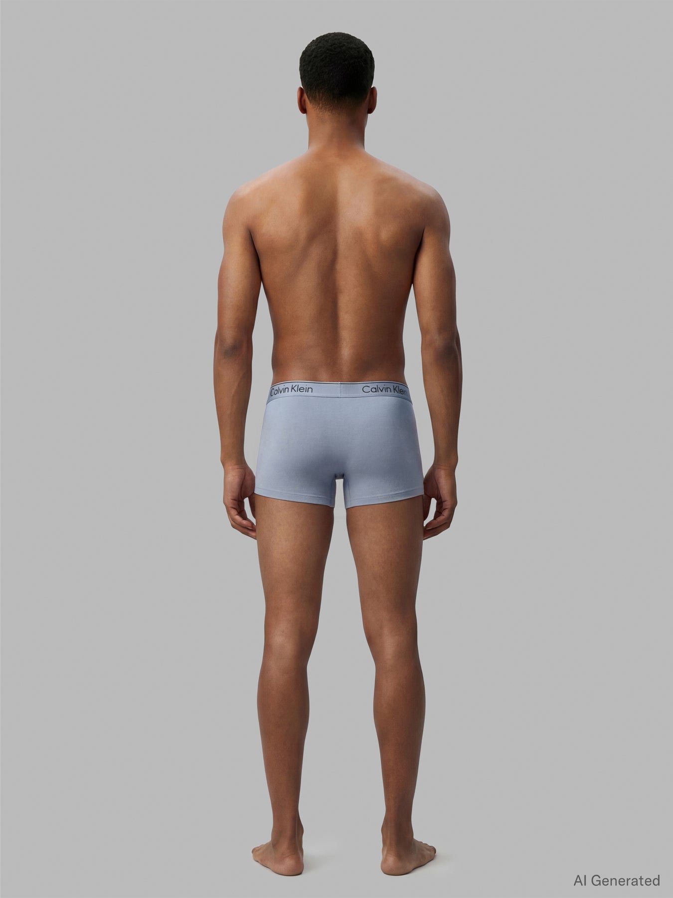Icon Cotton Stretch Trunks 3 Pack Blue