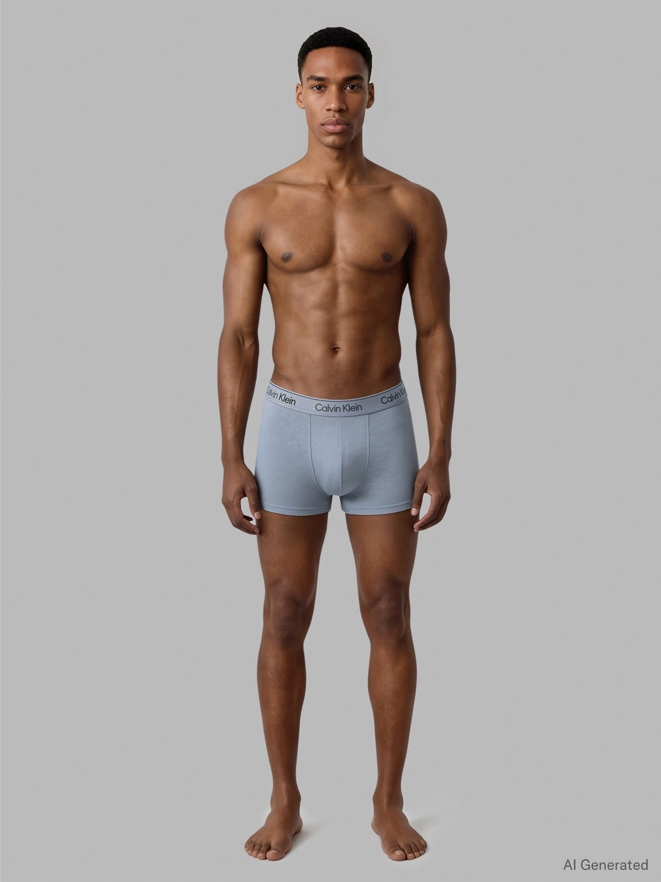 Icon Cotton Stretch Trunks 3 Pack Blue