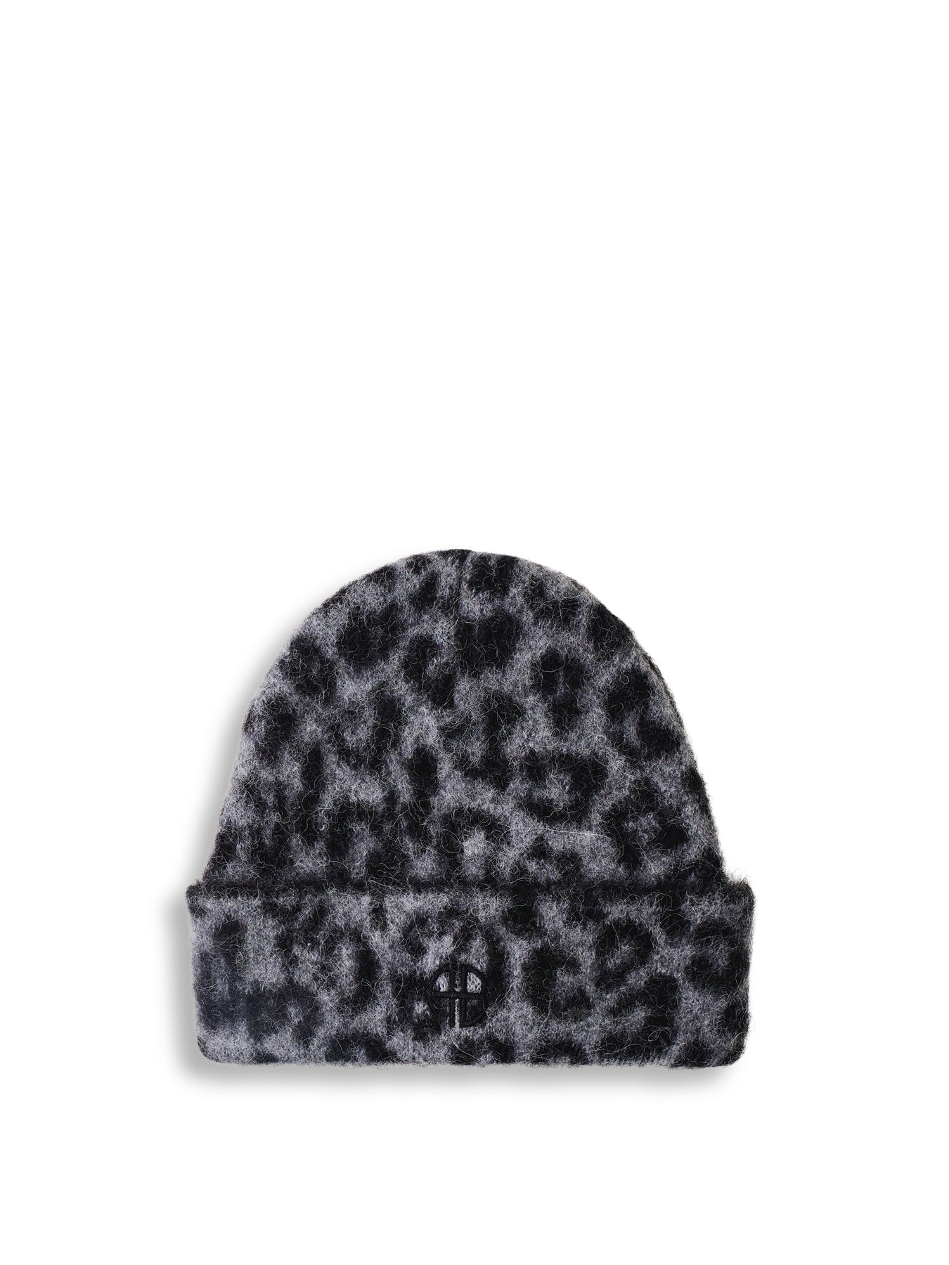 Elia Beanie - Grey Leopard Leopard