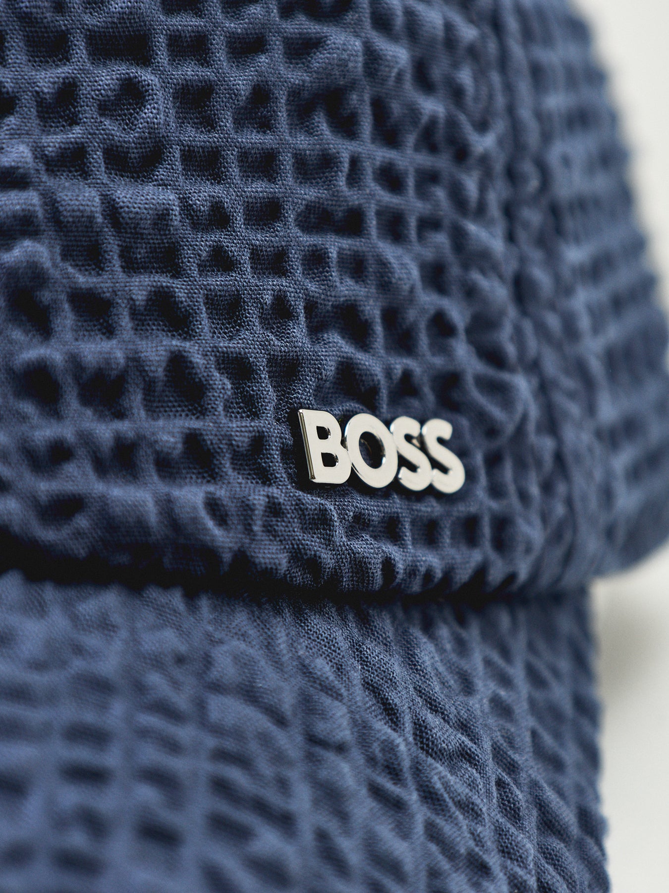 Seersucker Baseball Cap Navy