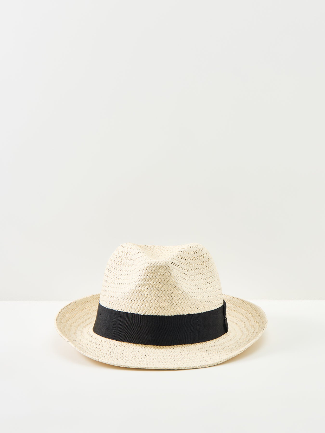 Straw Fedora Hat Cream
